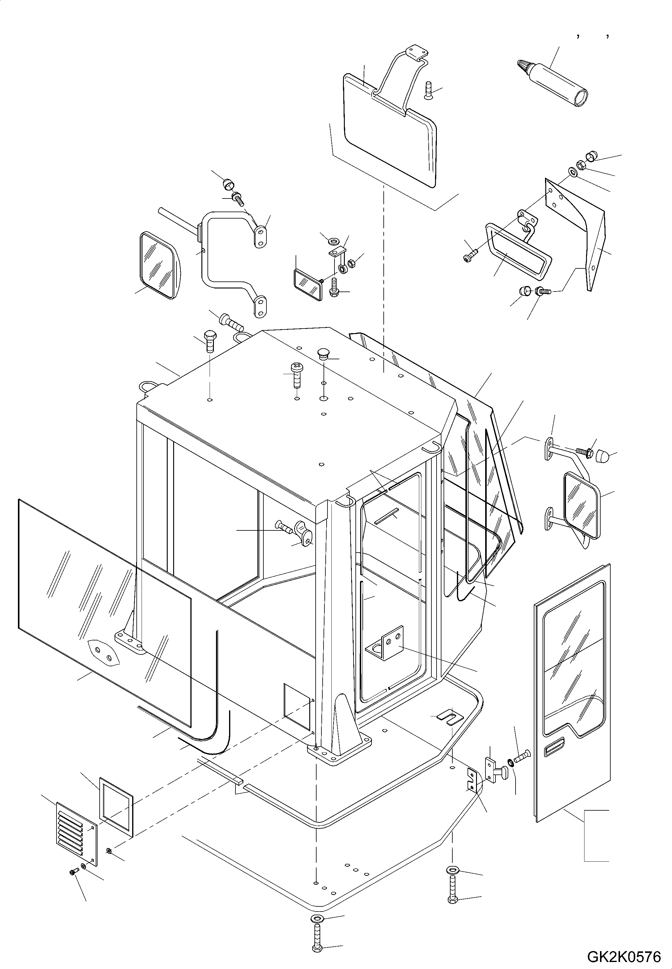 Wheel Loaders Komatsu / WA420-3 S/N WA420H30051-30296(wa420_3) / SAFETY CABIN(11-00|c : GK2K0576)