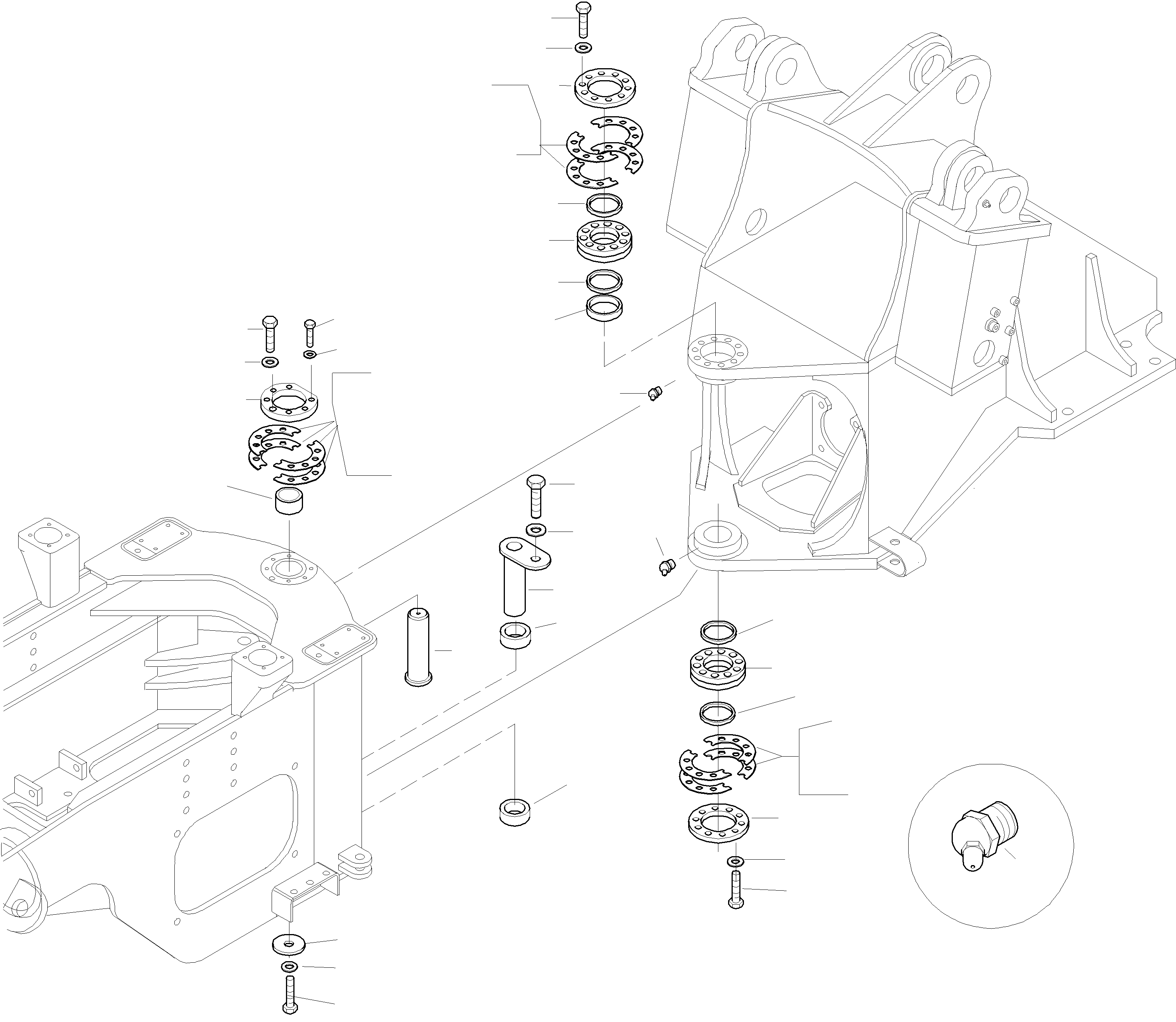 Wheel Loaders Komatsu / WA420-3 S/N WA420H30051-30296(wa420_3) / HINGE(10-03 : K0033)