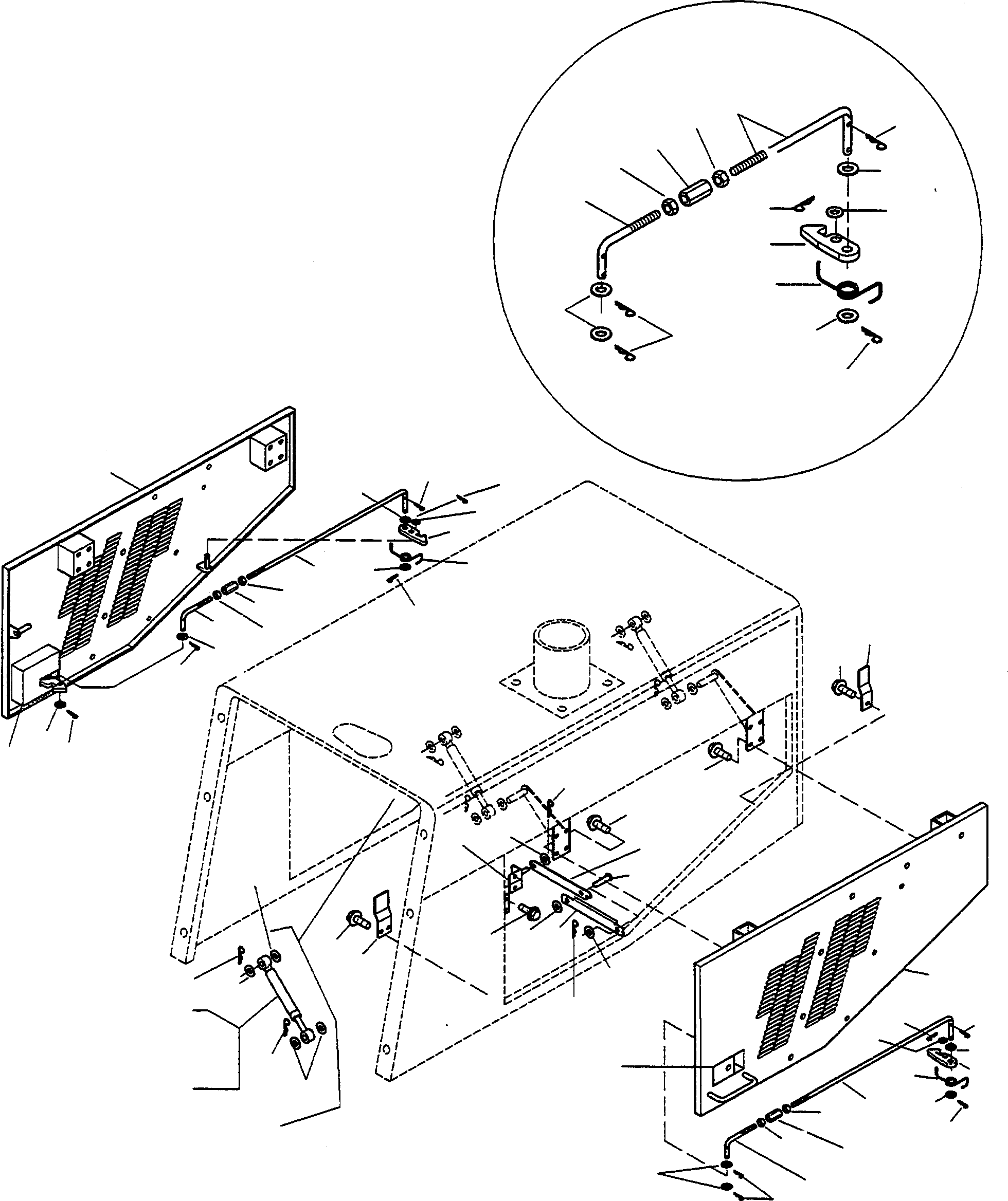 Wheel Loaders Komatsu / WA420-3 S/N WA420H30051-30296(wa420_3) / BONNET, ATTACHING PARTS(10-08 : K0110)
