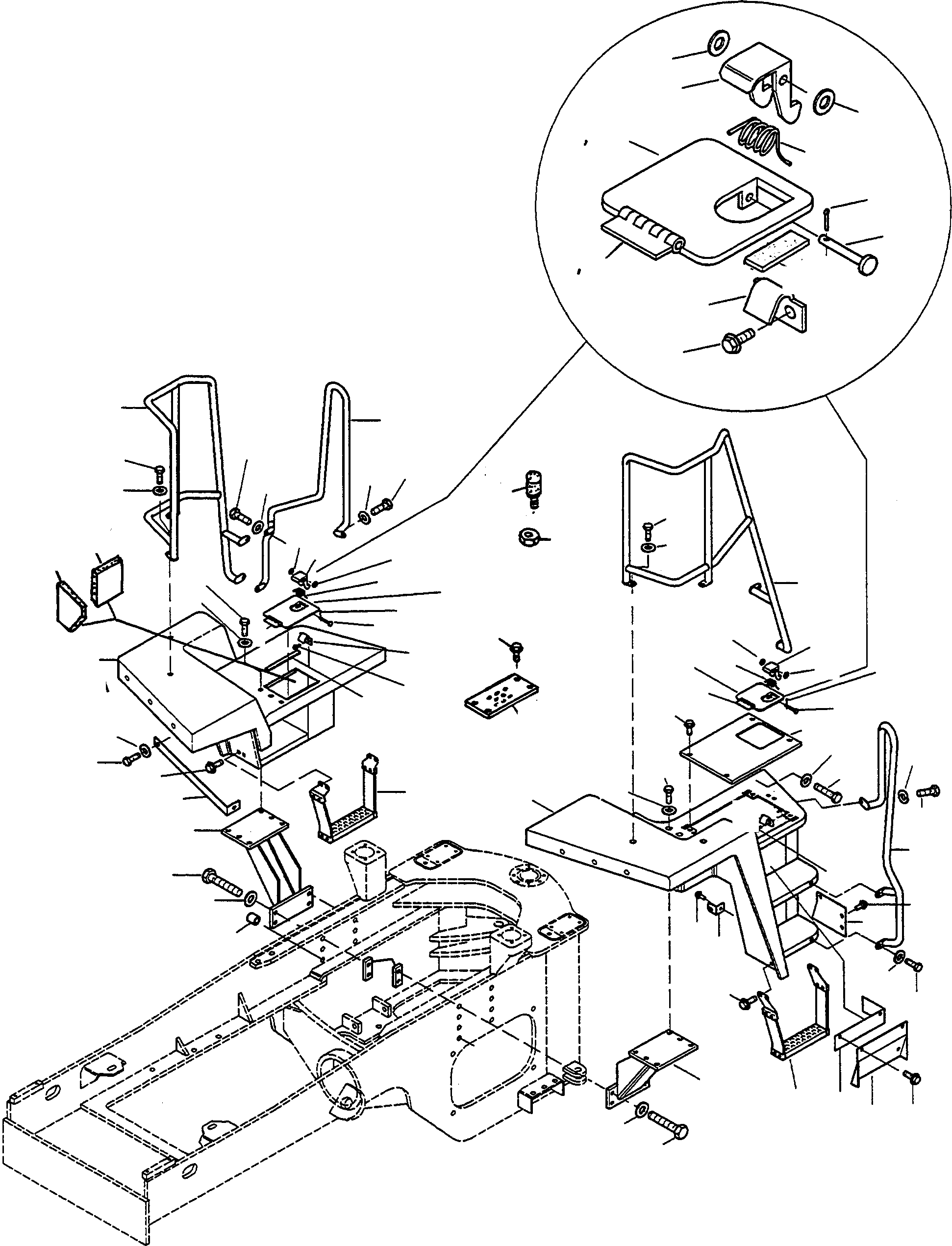 Wheel Loaders Komatsu / WA420-3 S/N WA420H30051-30296(wa420_3) / LADDER(10-16 : K0159)