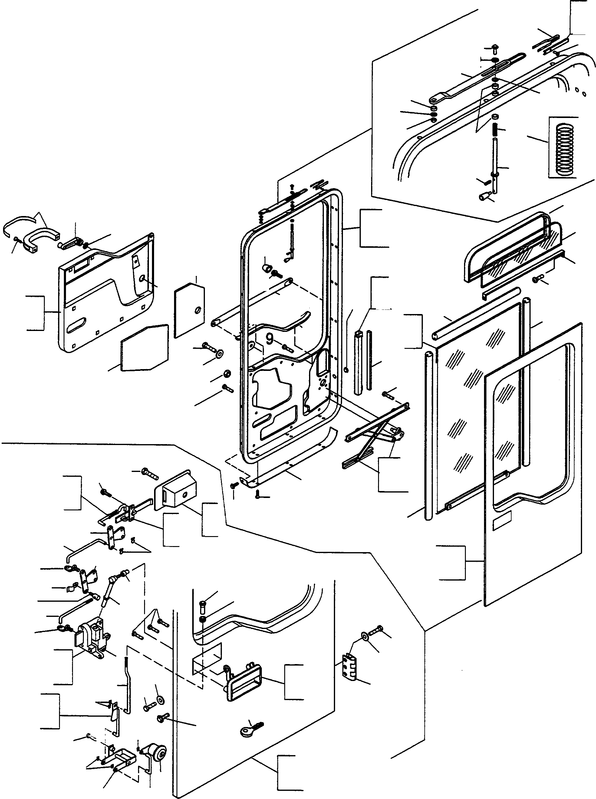 Wheel Loaders Komatsu / WA420-3 S/N WA420H30051-30296(wa420_3) / SAFETY CABIN, DOORS(11-01|a : K0351)