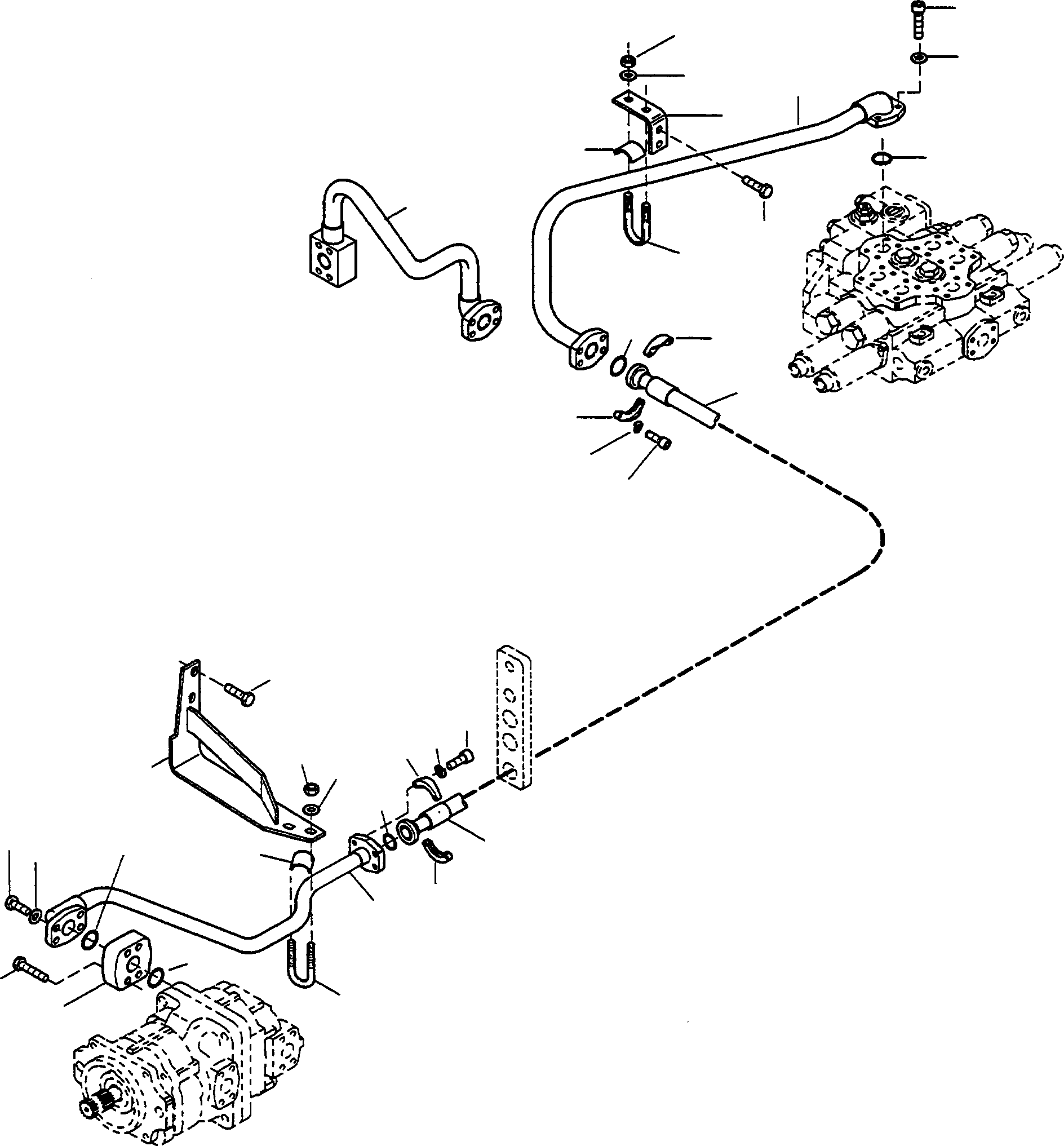 Wheel Loaders Komatsu / WA420-3 S/N WA420H30051-30296(wa420_3) / PRESSURE PIPINGS TO CONTROL VALVE(13-10|a : K0553)