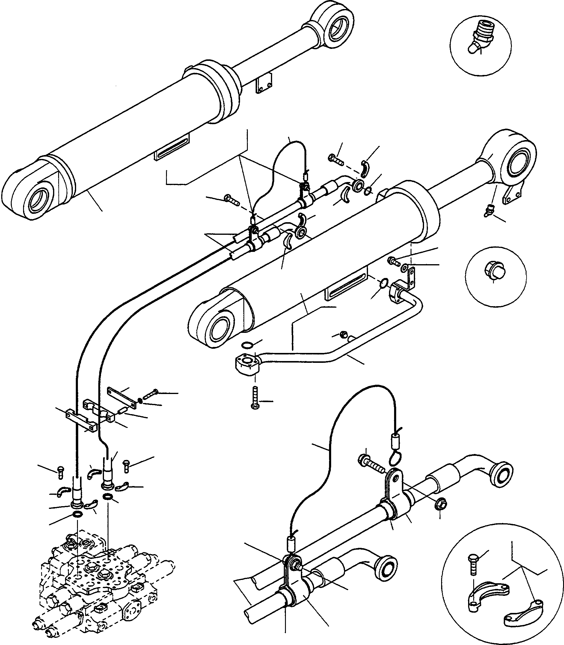 Wheel Loaders Komatsu / WA420-3 S/N WA420H30051-30296(wa420_3) / BUCKET CYLINDER AND PIPINGS(13-27|b : K0786)