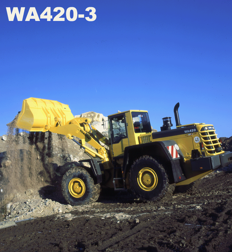 Wheel Loaders Komatsu / WA420-3 active S/N WA420H30297 - Up(wa420_3a)