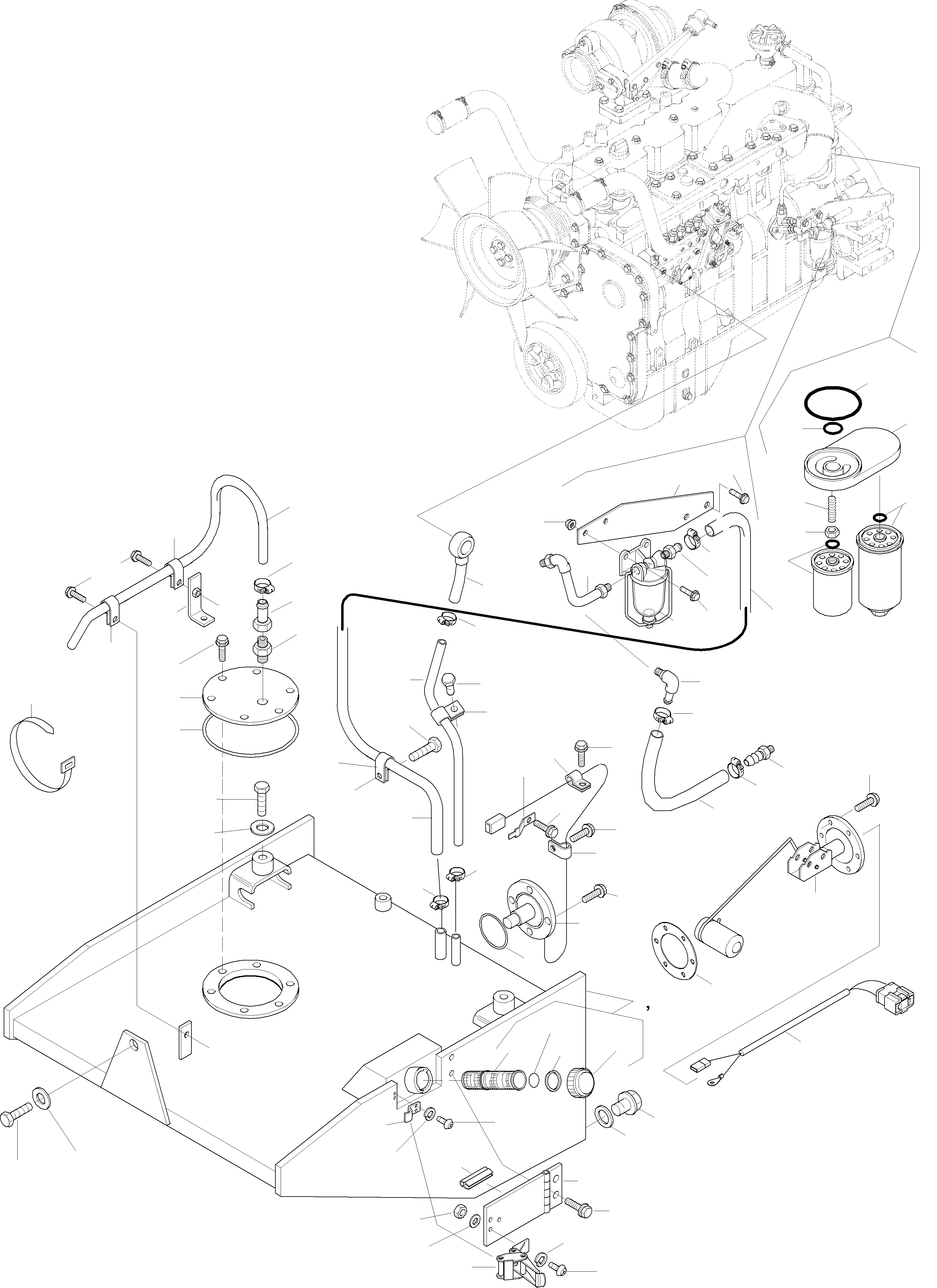 Wheel Loaders Komatsu / WA420-3 active S/N WA420H30297 - Up(wa420_3a) / FUEL SYSTEM, FILTER(01-30|a : GJ2K1734)