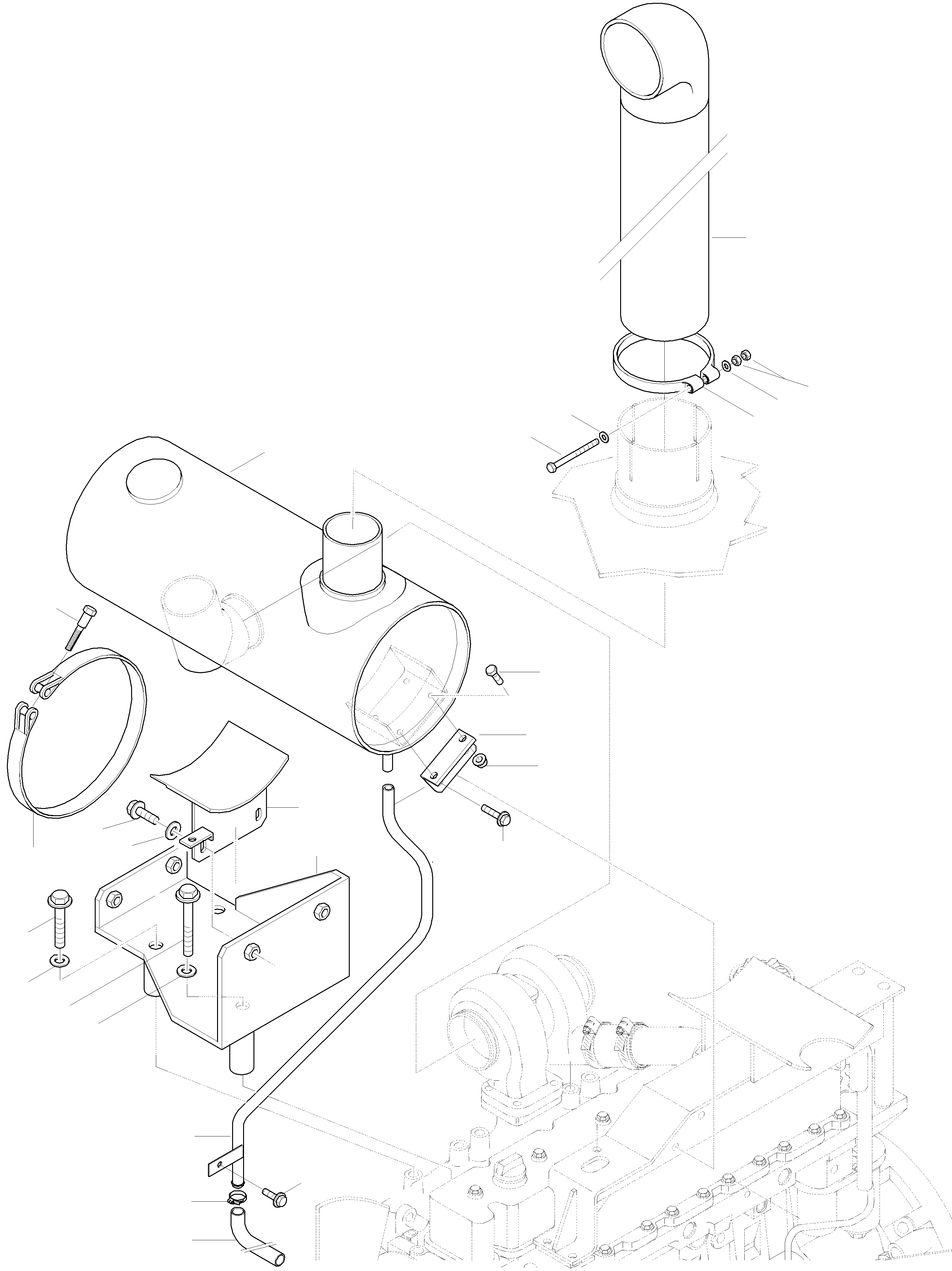Wheel Loaders Komatsu / WA420-3 active S/N WA420H30297 - Up(wa420_3a) / EXHAUST SYSTEM(01-57 : GJ2K1741)