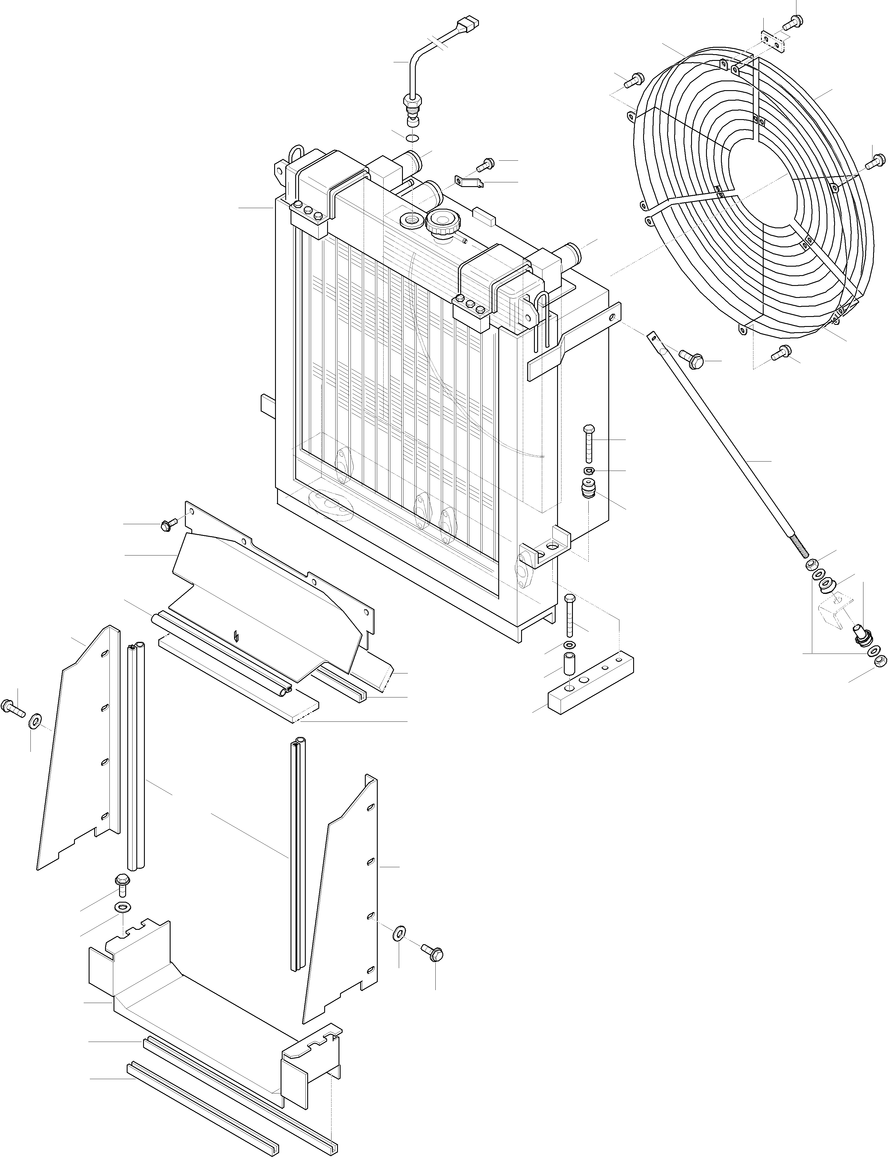 Wheel Loaders Komatsu / WA420-3 active S/N WA420H30297 - Up(wa420_3a) / RADIATOR(02-73|a : GJ2K1744)