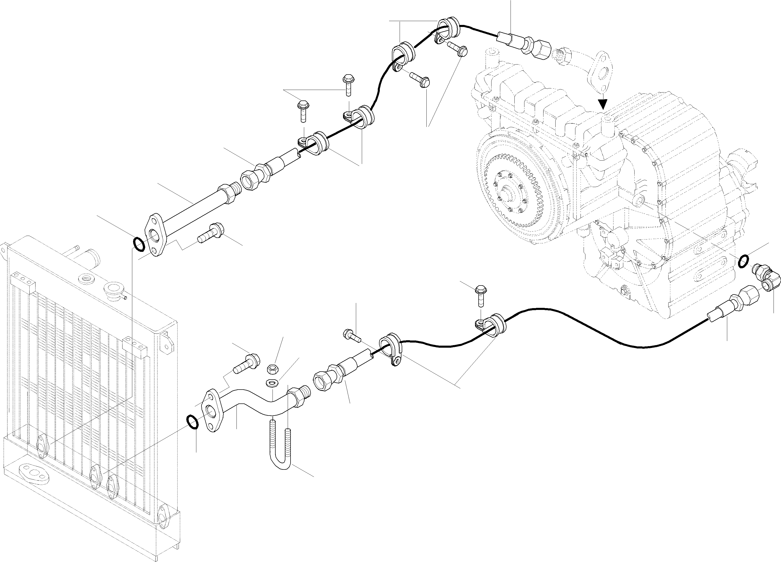 Wheel Loaders Komatsu / WA420-3 active S/N WA420H30297 - Up(wa420_3a) / TRANSMISSION OIL COOLING(02-79 : GJ2K1747)