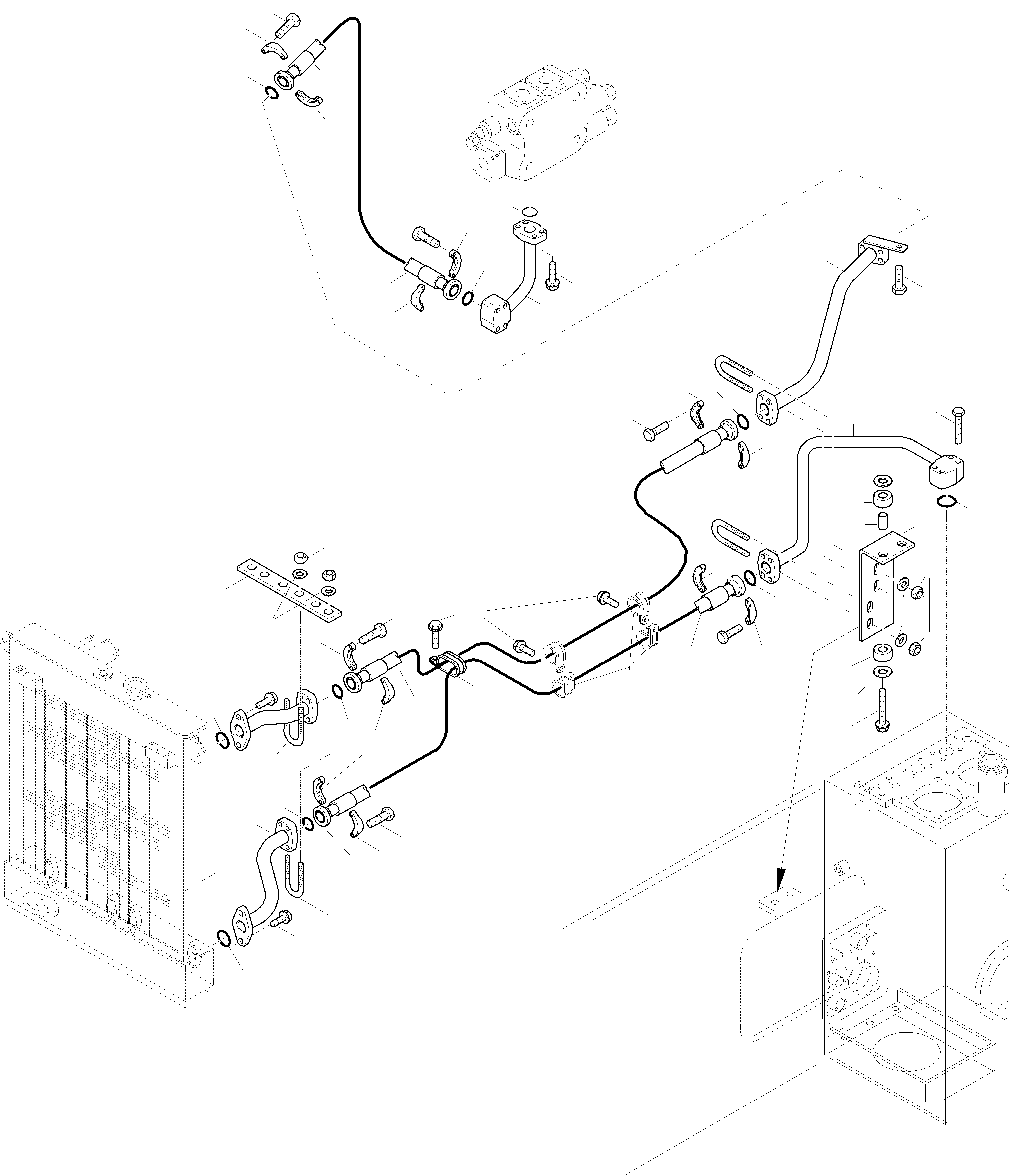 Wheel Loaders Komatsu / WA420-3 active S/N WA420H30297 - Up(wa420_3a) / HYDRAULIC OIL COOLING(02-75 : GJ2K1748)