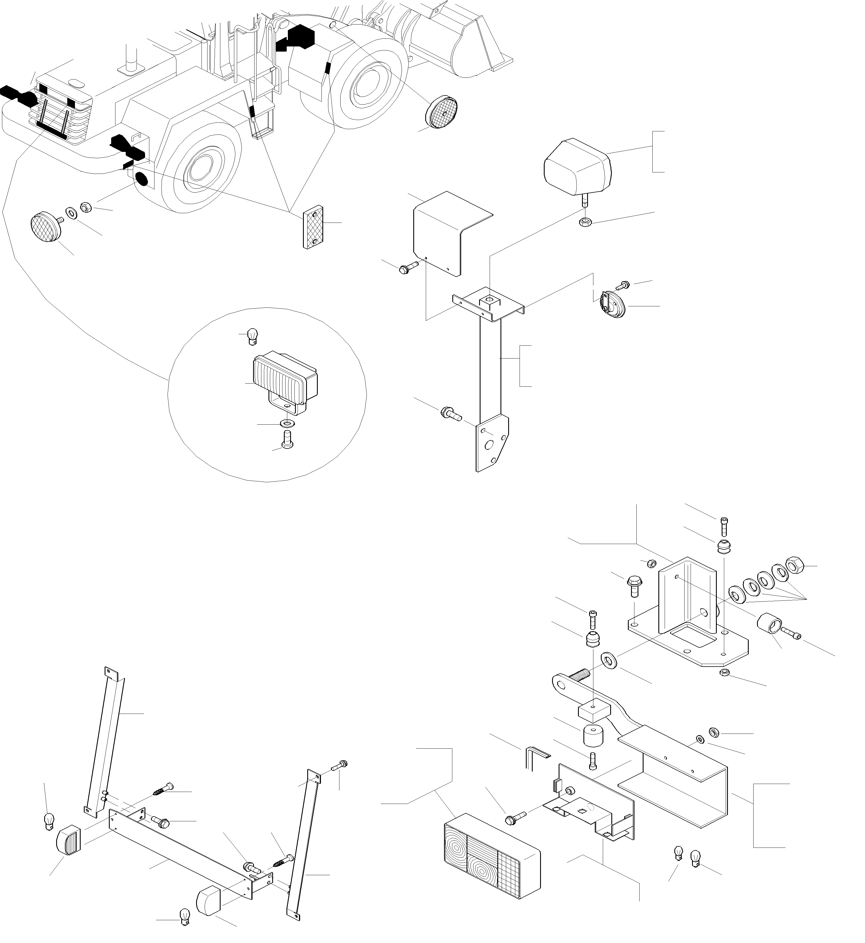 Wheel Loaders Komatsu / WA420-3 active S/N WA420H30297 - Up(wa420_3a) / ELECTRIC SYSTEM, LIGHTING UNIT(03-56|a : GJ2K1774)