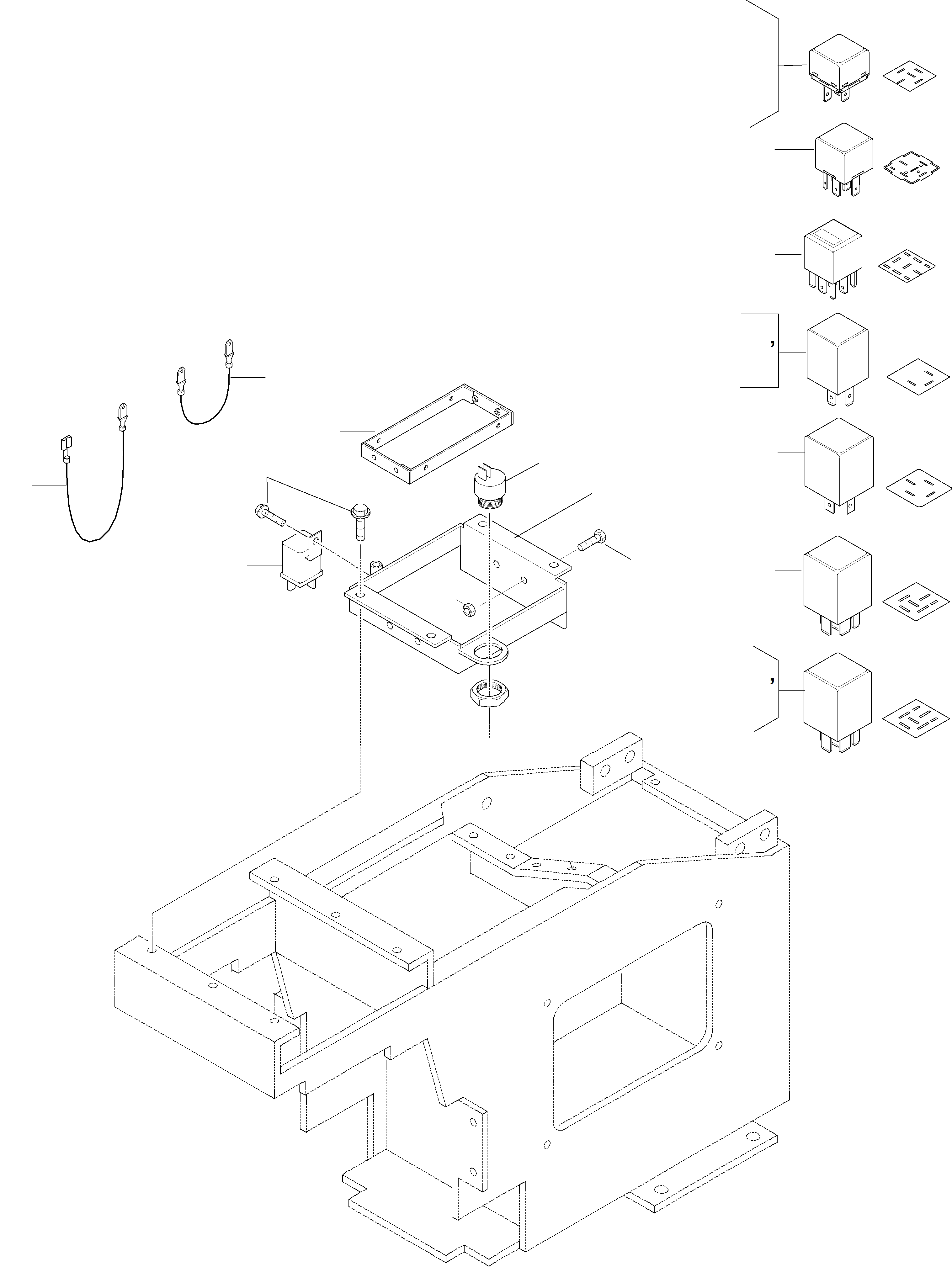 Wheel Loaders Komatsu / WA420-3 active S/N WA420H30297 - Up(wa420_3a) / ELECTRIC SYSTEM, RELAY(03-62 : GJ2K1784)