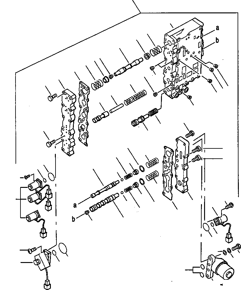 Wheel Loaders Komatsu / WA420-3 active S/N WA420H30297 - Up(wa420_3a) / POWERSHIFT TRANSMISSION, CONTROL VALVE(04-92|b : GJ2K1862)