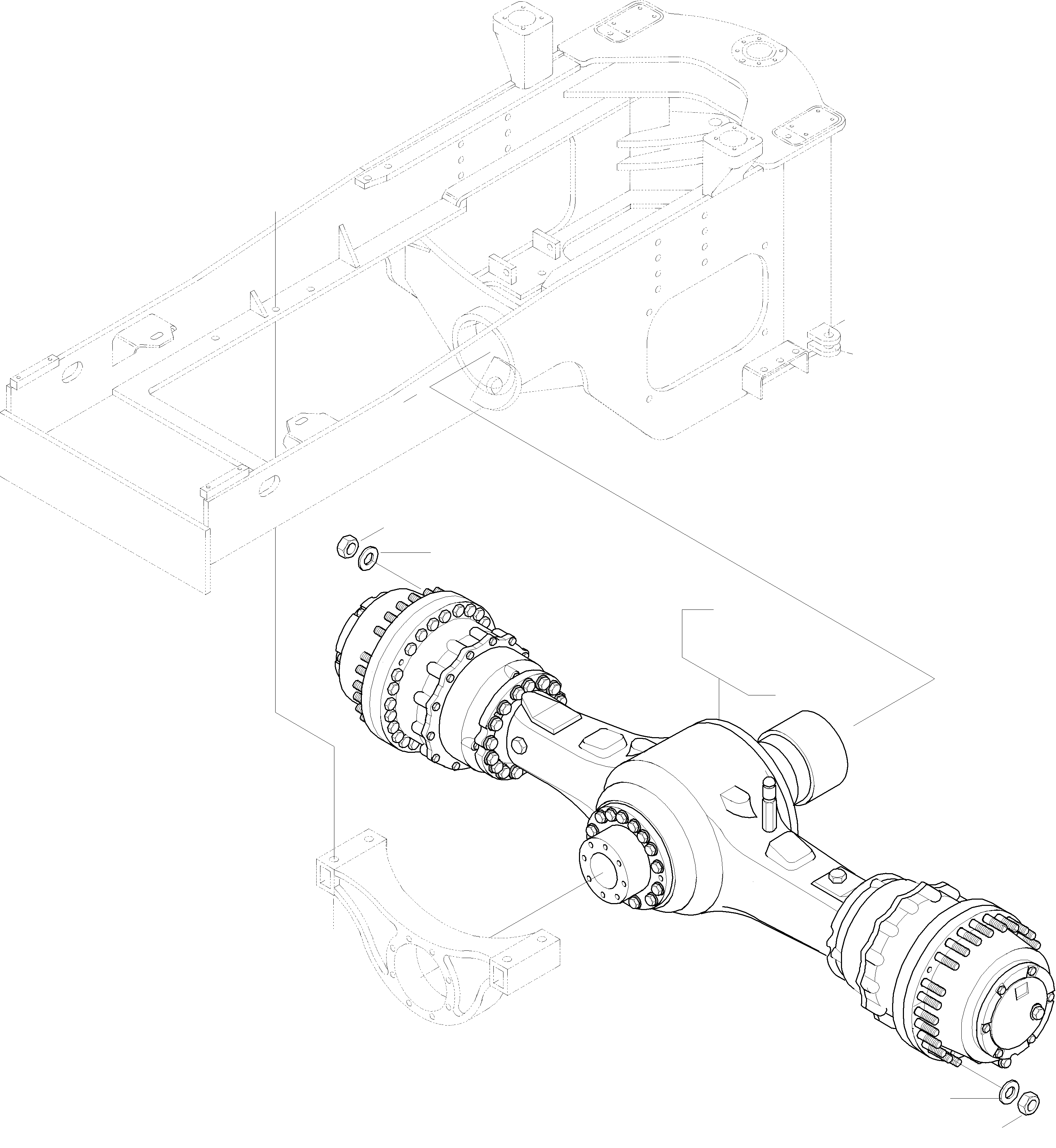 Wheel Loaders Komatsu / WA420-3 active S/N WA420H30297 - Up(wa420_3a) / REAR AXLE(05-43|a : GJ2K1875)