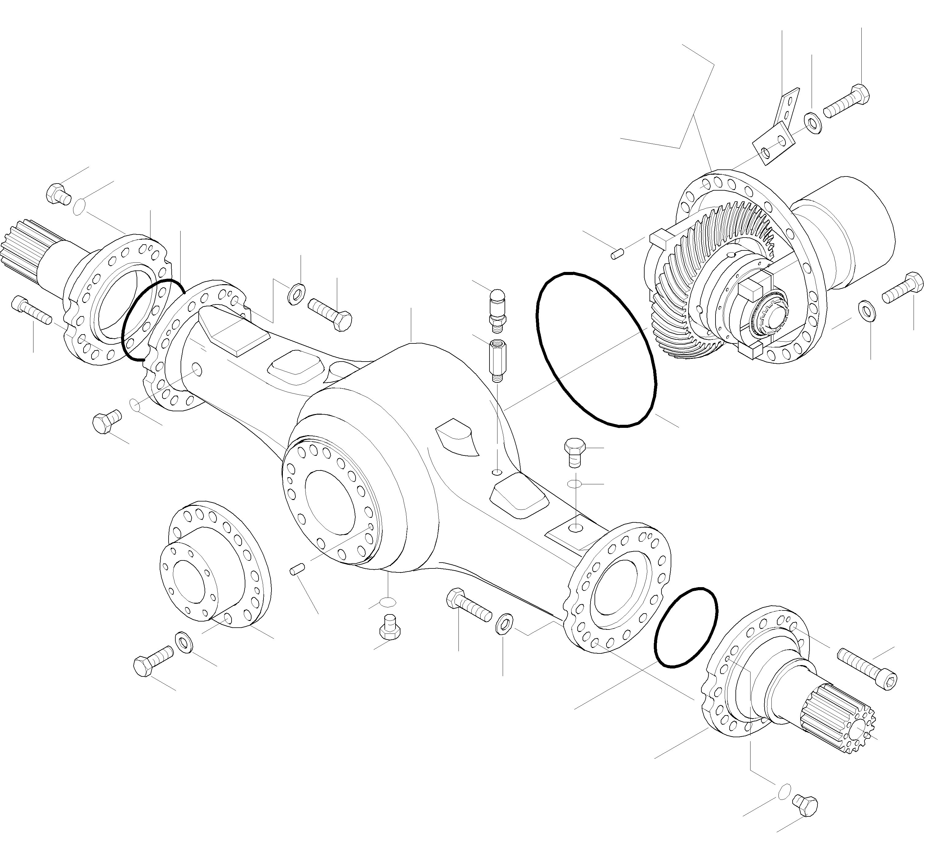 Wheel Loaders Komatsu / WA420-3 active S/N WA420H30297 - Up(wa420_3a) / REAR AXLE(05-43|b : GJ2K1876)