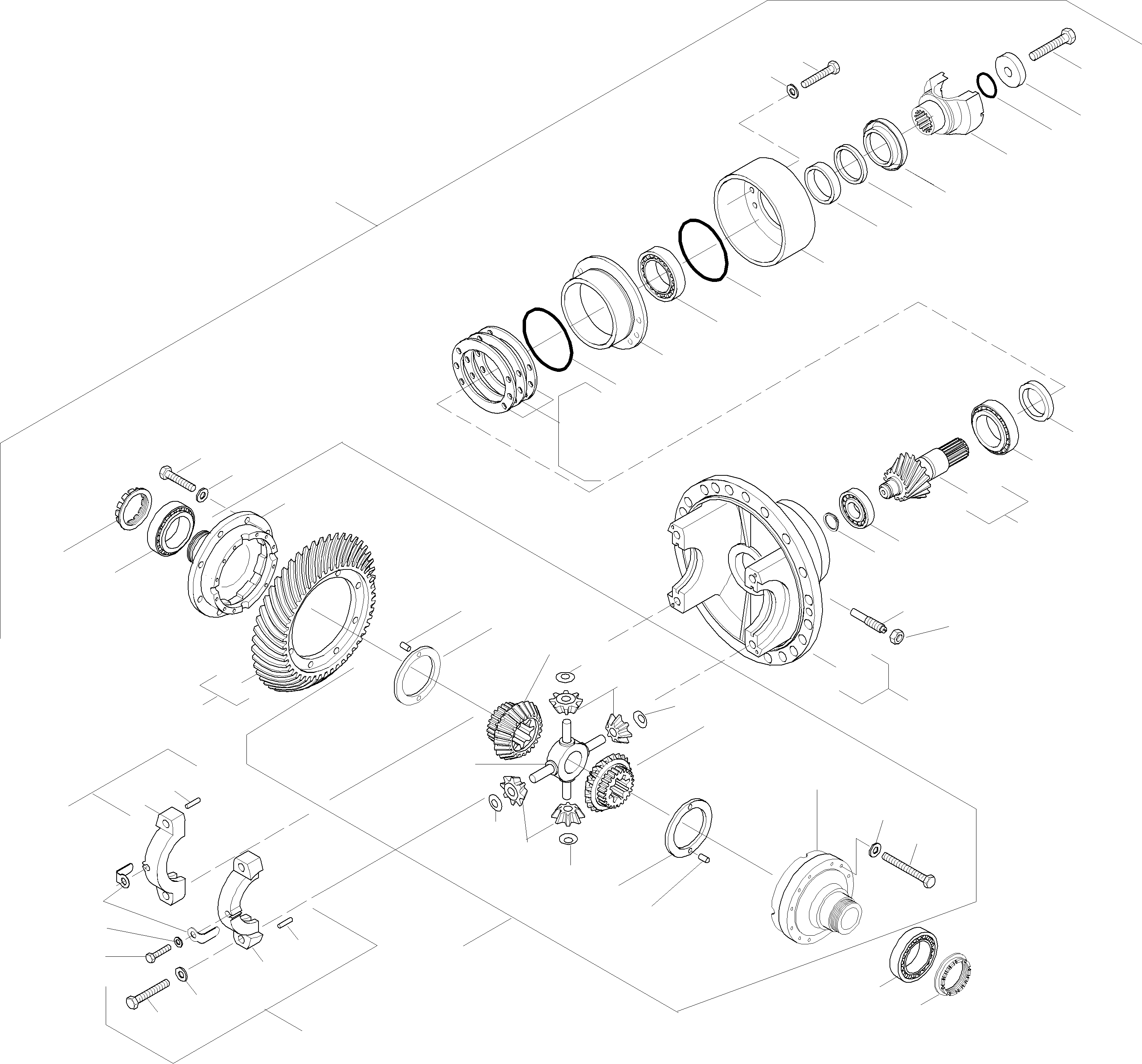 Wheel Loaders Komatsu / WA420-3 active S/N WA420H30297 - Up(wa420_3a) / AXLE INSERT, REAR AXLE
WITHOUT LIMITED SLIP DIFFERENTIAL(05-44|b : GJ2K1878)