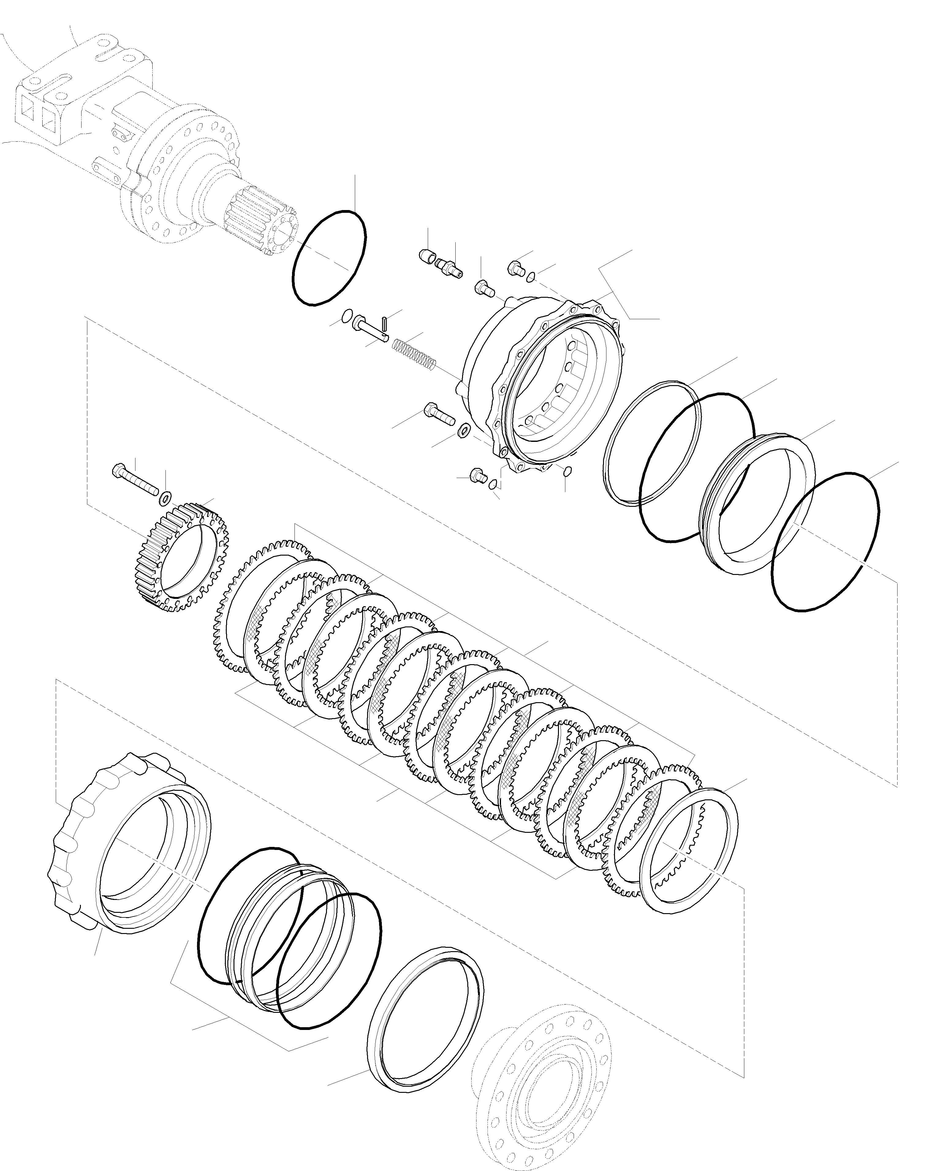 Wheel Loaders Komatsu / WA420-3 active S/N WA420H30297 - Up(wa420_3a) / BRAKE, REAR AXLE(05-46 : GJ2K1879)