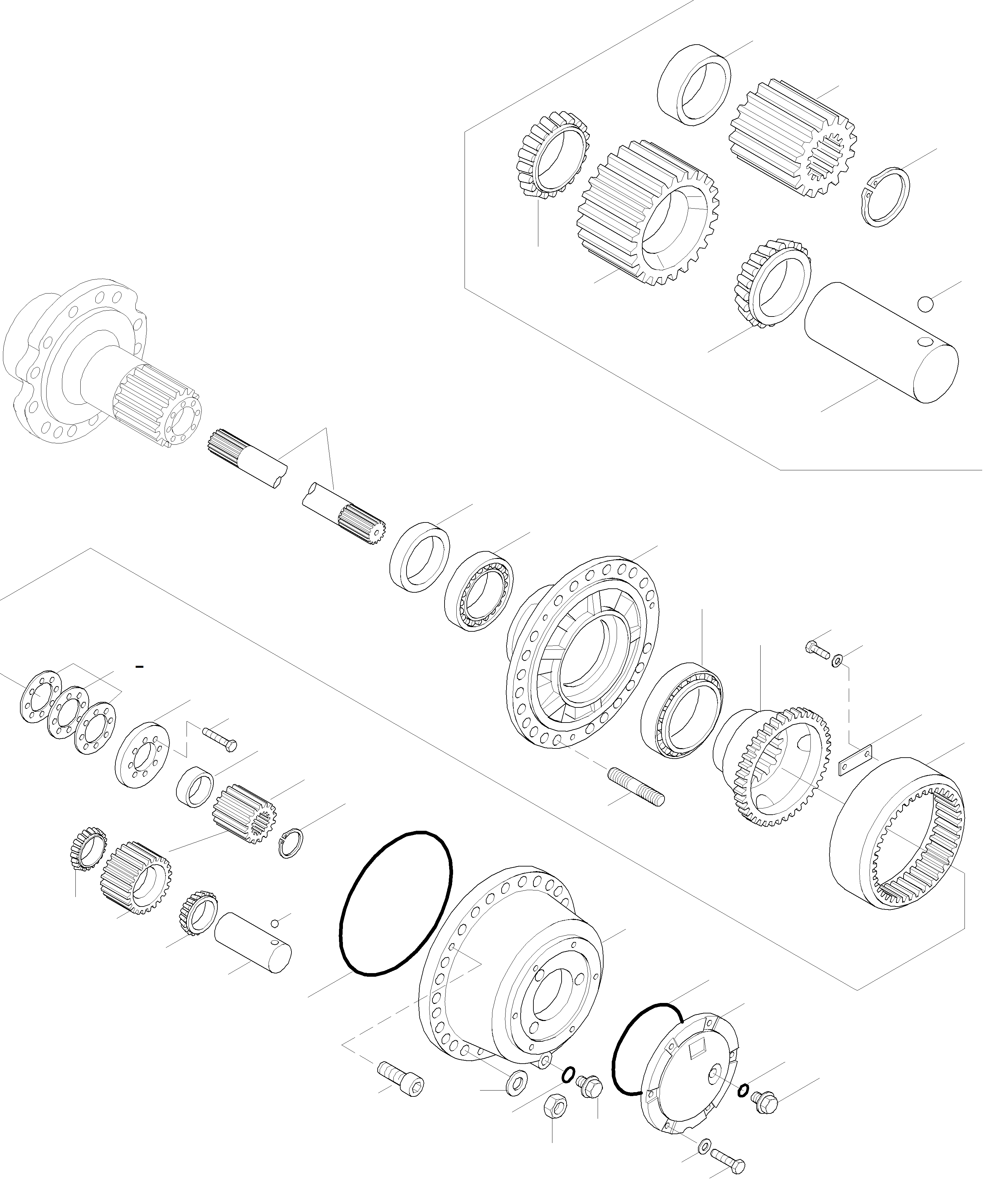 Wheel Loaders Komatsu / WA420-3 active S/N WA420H30297 - Up(wa420_3a) / PLANETARY DRIVE, REAR AXLE(05-49 : GJ2K1880)