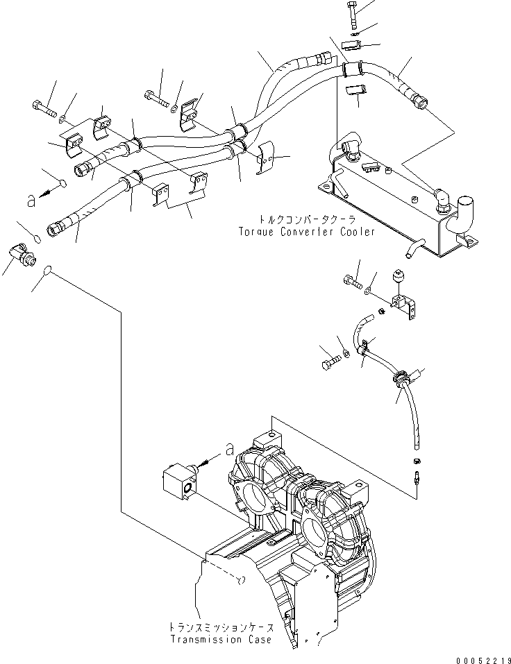 Wheel Loaders Komatsu / WA430-6 S/N 65001-65500 (ecot3, For North America)(wa430-0c) / TORQUE CONVERTER AND TRANSMISSION (TORQUE CONVERTER COOLING LINE)(#65001-)(150050 : F4300-02A0)