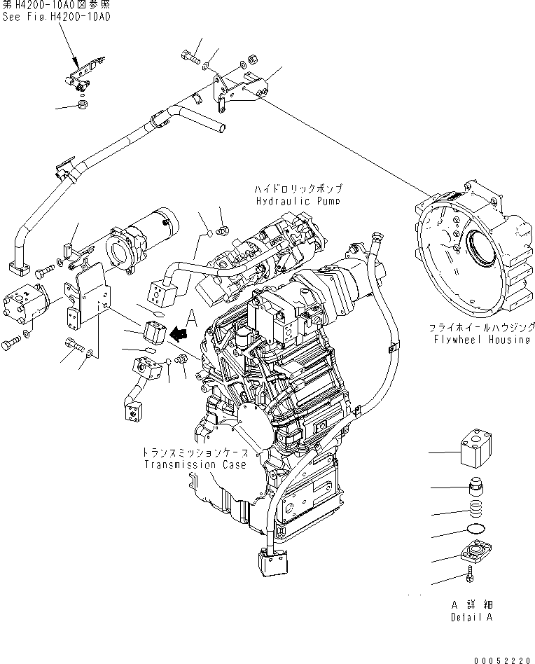 Wheel Loaders Komatsu / WA430-6 S/N 65001-65500 (ecot3, For North America)(wa430-0c) / TORQUE CONVERTER AND TRANSMISSION (BRACKET)(#65001-)(150060 : F4300-03A0)