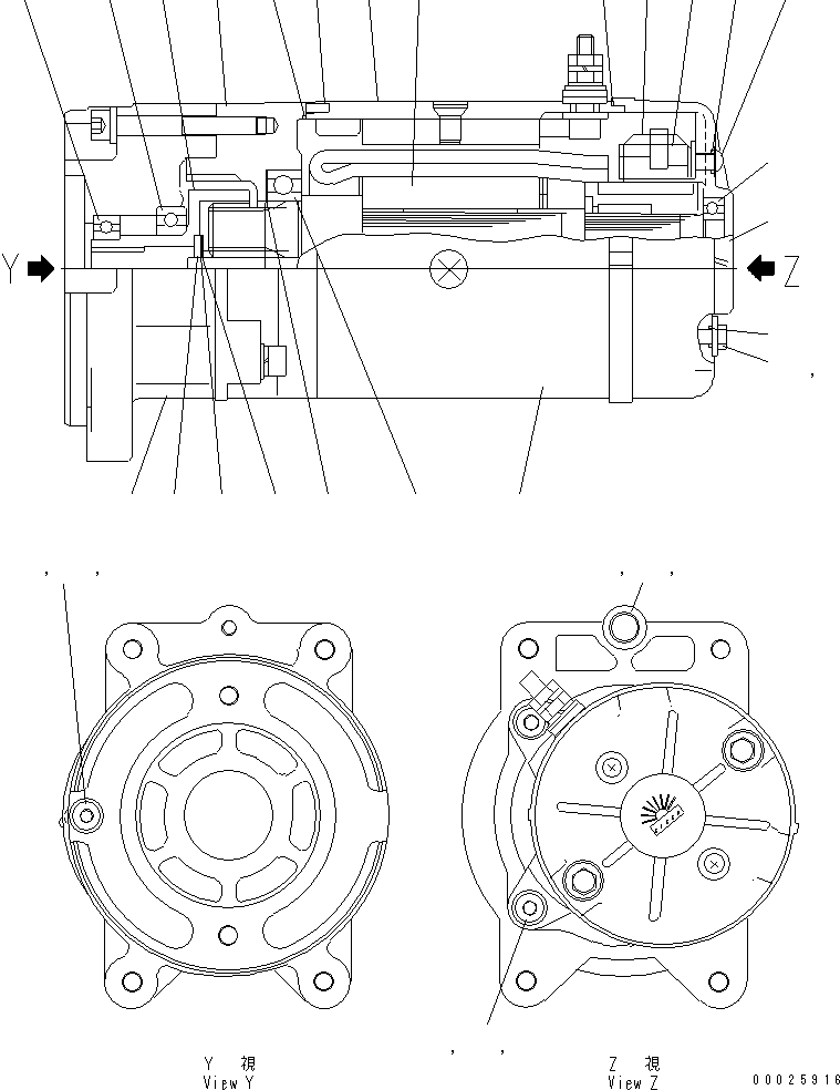 Wheel Loaders Komatsu / WA430-6 S/N 65001-65500 (ecot3, For North America)(wa430-0c) / TORQUE CONVERTER AND TRANSMISSION (MOTOR) (FOR EMERGENCY STEERING)(#65001-)(150070 : F4300-03A1)