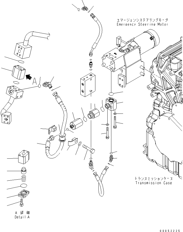 Wheel Loaders Komatsu / WA430-6 S/N 65001-65500 (ecot3, For North America)(wa430-0c) / TORQUE CONVERTER AND TRANSMISSION (HYDRAULIC PUMP OUT LINE) (FOR EMERGENCY STEERING)(#65001-)(150120 : F4300-08A1)