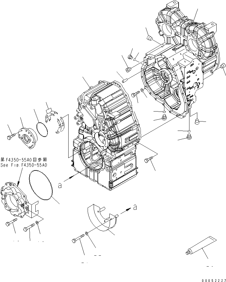 Wheel Loaders Komatsu / WA430-6 S/N 65001-65500 (ecot3, For North America)(wa430-0c) / TRANSMISSION (TRANSMISSION CASE)(#65001-)(150140 : F4350-51A0)