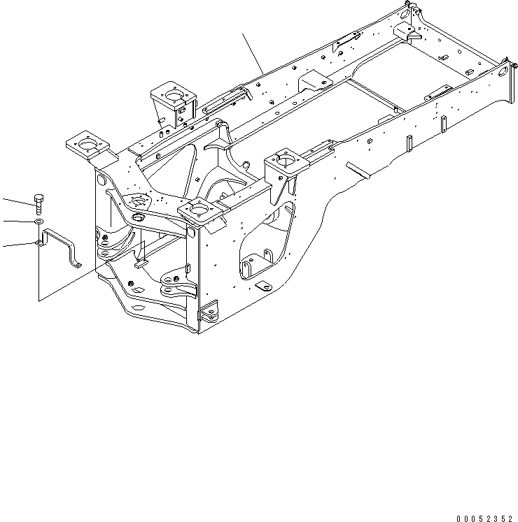 Wheel Loaders Komatsu / WA430-6 S/N 65001-65500 (ecot3, For North America)(wa430-0c) / REAR FRAME(#65001-)(210030 : J4120-01A0)