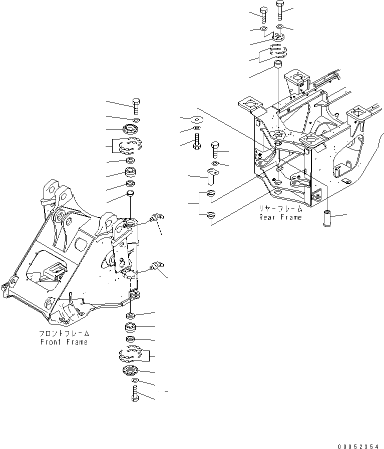 Wheel Loaders Komatsu / WA430-6 S/N 65001-65500 (ecot3, For North America)(wa430-0c) / HINGE PIN(#65001-)(210060 : J4130-01A0)