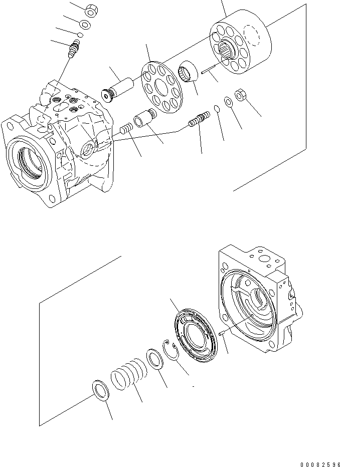 Wheel Loaders Komatsu / WA430-6 S/N 65001-65500 (ecot3, For North America)(wa430-0c) / LOADER PUMP (2/4)(#65001-)(420140 : Y1600-22A0)