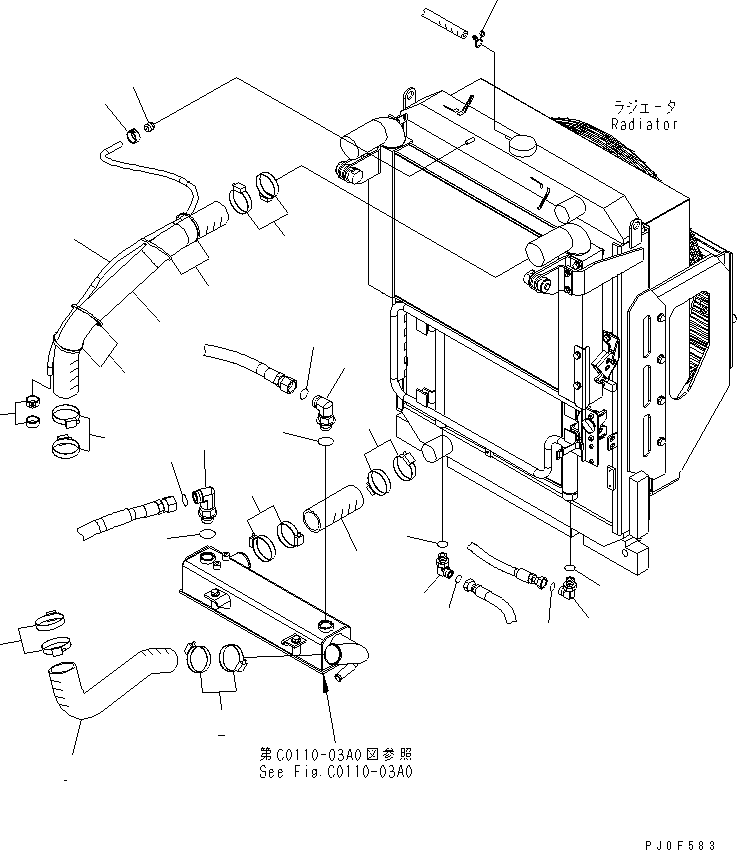 Wheel Loaders Komatsu / WA430-5-SN S/N 60001-UP(wa430-0r) / RADIATOR (STAY)(060050 : C0110-05A0)