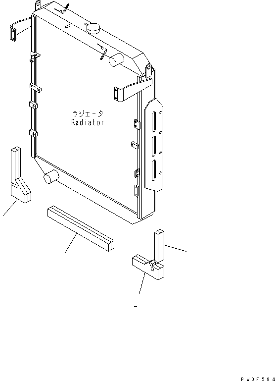 Wheel Loaders Komatsu / WA430-5-SN S/N 60001-UP(wa430-0r) / RADIATOR (RADIATOR PIPING)(060060 : C0110-06A0)