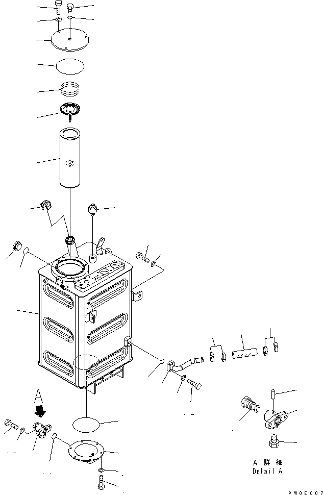 Wheel Loaders Komatsu / WA430-5-SN S/N 60001-UP(wa430-0r) / HYDRAULIC TANK(180010 : H0110-01A0)