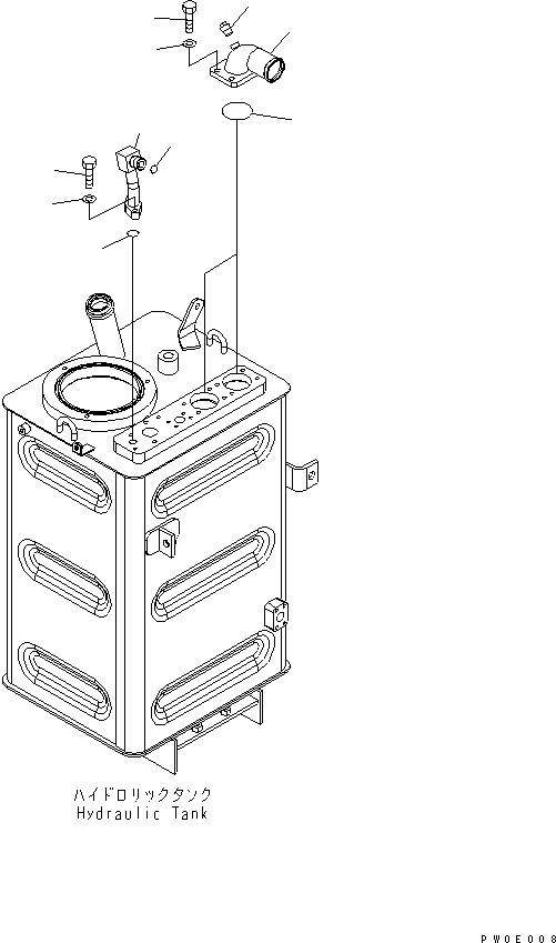 Wheel Loaders Komatsu / WA430-5-SN S/N 60001-UP(wa430-0r) / HYDRAULIC TANK (LOWER PIPING)(180020 : H0110-02A0)