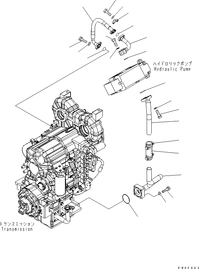 Wheel Loaders Komatsu / WA430-5-SN S/N 60001-UP(wa430-0r) / HYDRAULIC PUMP (HYDRAULIC LINE)(180140 : H0210-04A0)