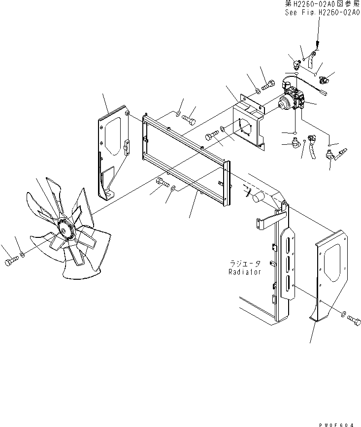 Wheel Loaders Komatsu / WA430-5-SN S/N 60001-UP(wa430-0r) / FAN DRIVE(180150 : H2260-01A0)