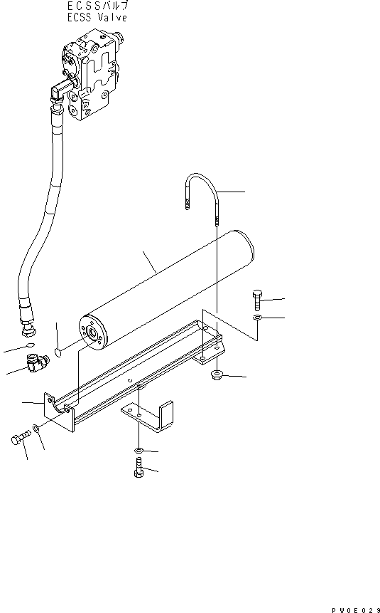 Wheel Loaders Komatsu / WA430-5-SN S/N 60001-UP(wa430-0r) / HYDRAULIC PIPING (ACCUMLATOR)(180300 : H4200-10A0)