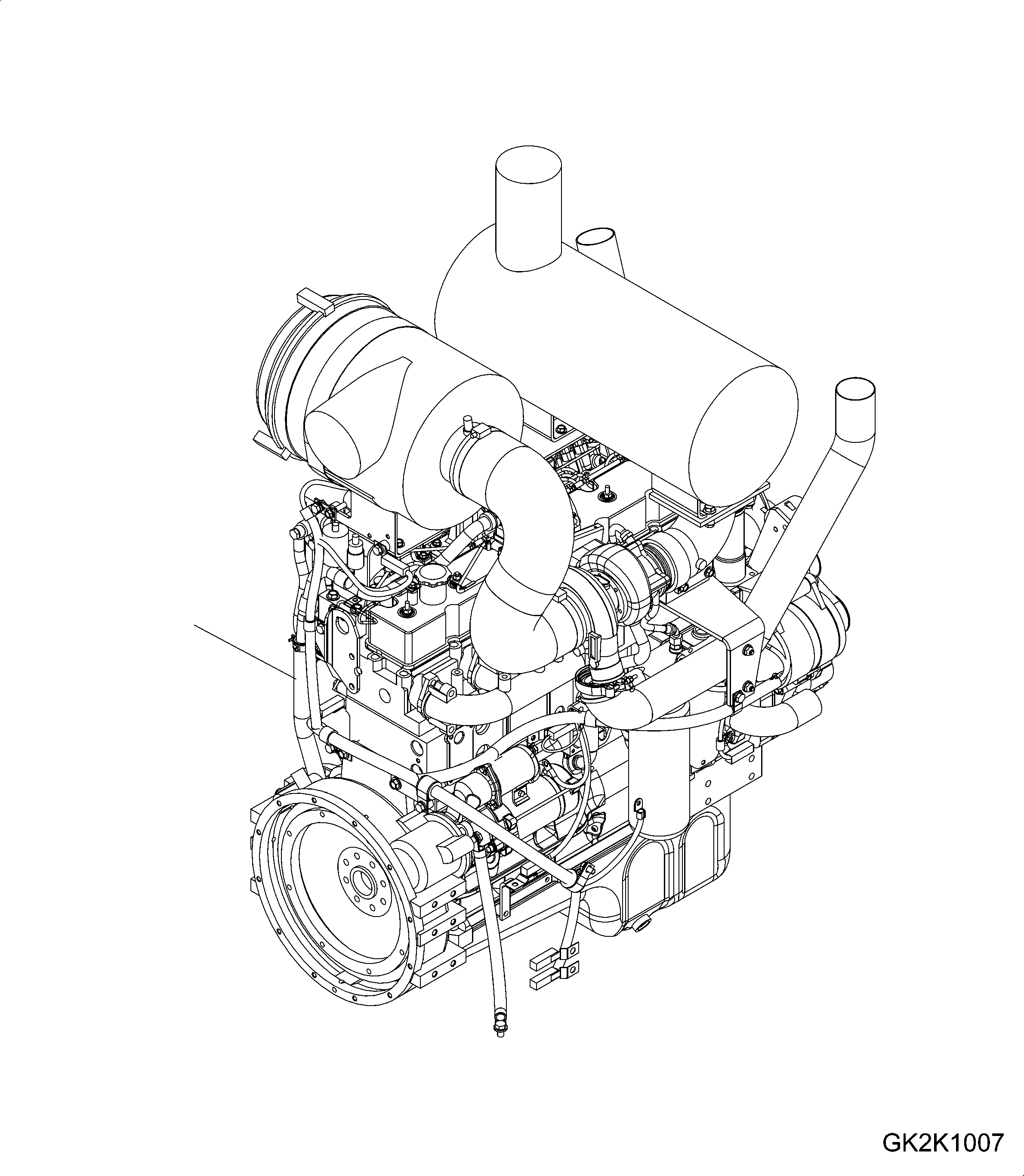 Wheel Loaders Komatsu / WA430-6 S/N H60051 - H60265(wa430_6) / ENGINE(001001 : A0000-01A0)
