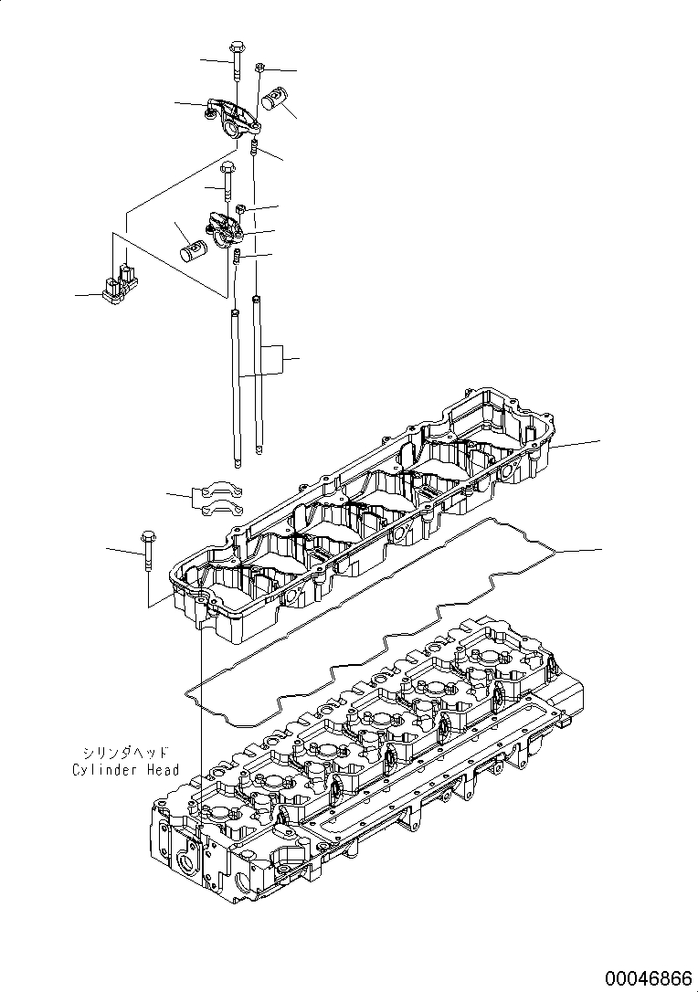 Wheel Loaders Komatsu / WA430-6 S/N H60051 - H60265(wa430_6) / ROCKER LEVER(001033 : A241S-01A1)