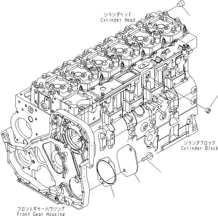Wheel Loaders Komatsu / WA430-6 S/N H60051 - H60265(wa430_6) / FRONT GEAR TRAIN COVER(001034 : A261R-01A0)