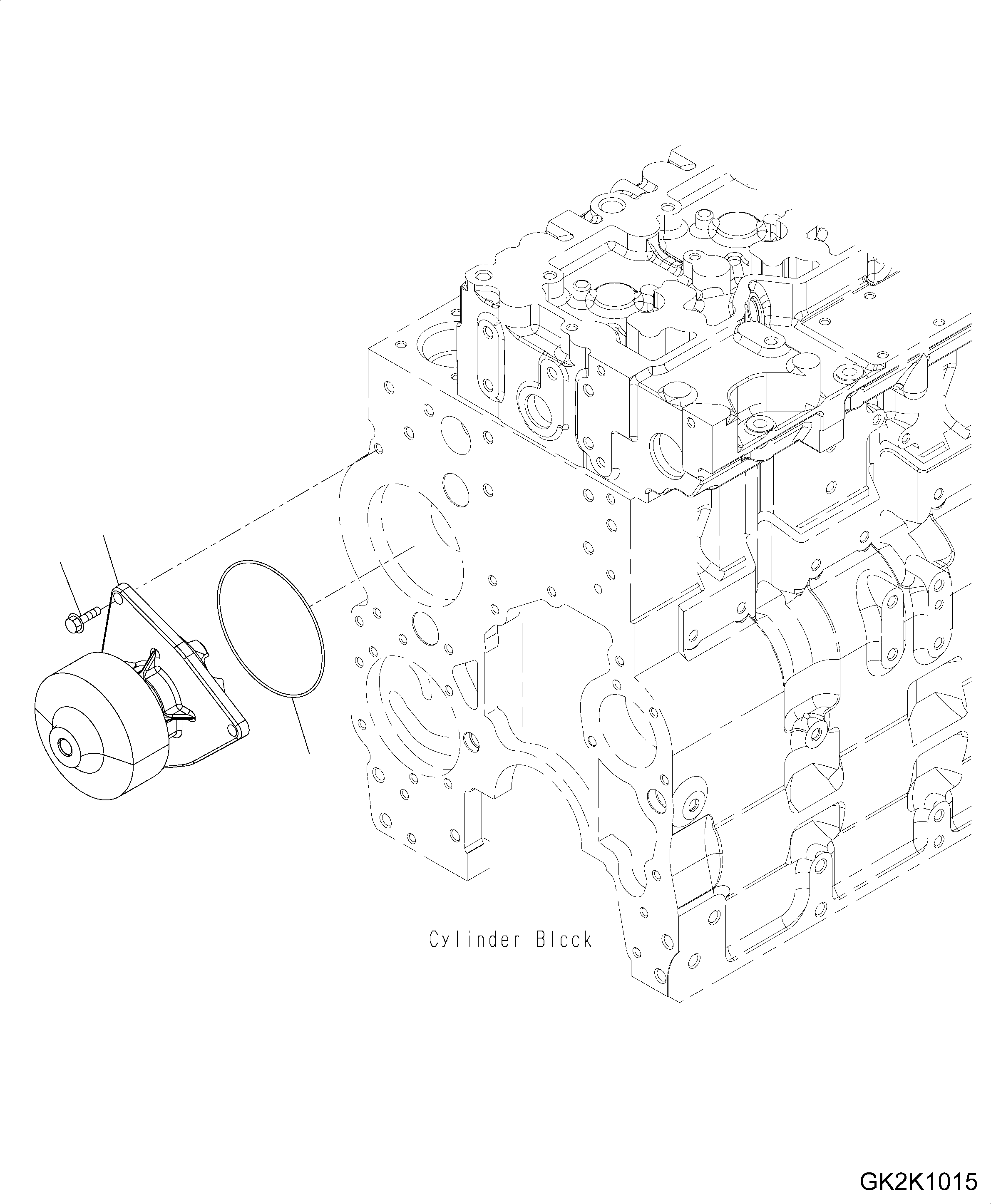 Wheel Loaders Komatsu / WA430-6 S/N H60051 - H60265(wa430_6) / WATER PUMP(001045 : A5019-01A2)