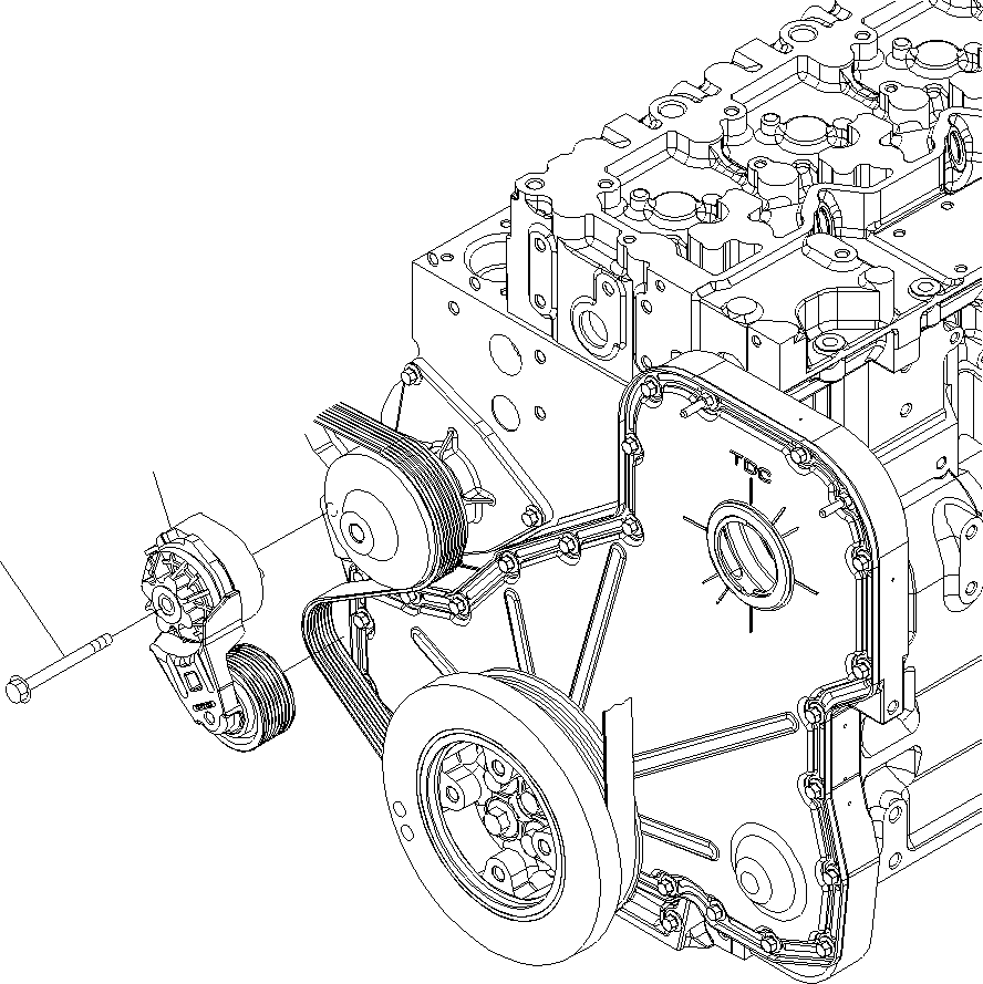 Wheel Loaders Komatsu / WA430-6 S/N H60051 - H60265(wa430_6) / BELT TENSIONER(001052 : A601U-01A1)