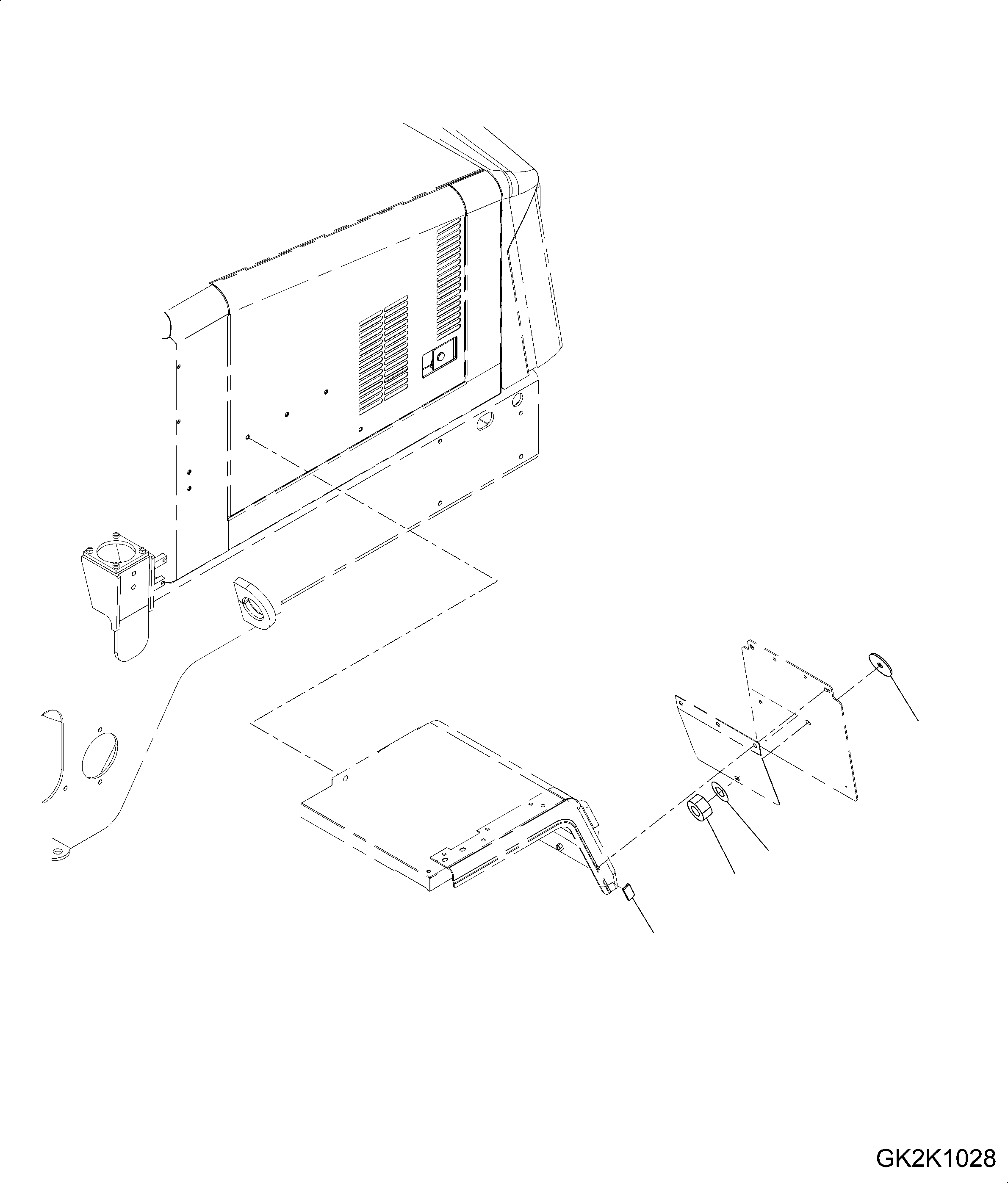 Wheel Loaders Komatsu / WA430-6 S/N H60051 - H60265(wa430_6) / BATTERY BOX (REFLECTOR)(005006 : E0120-04A0)