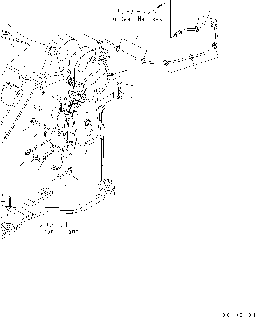 Wheel Loaders Komatsu / WA430-6 S/N H60051 - H60265(wa430_6) / MAIN HARNESS (SENSOR AND MOUNT BRACKET) (E.P.C.)(005010 : E0200-02A1)