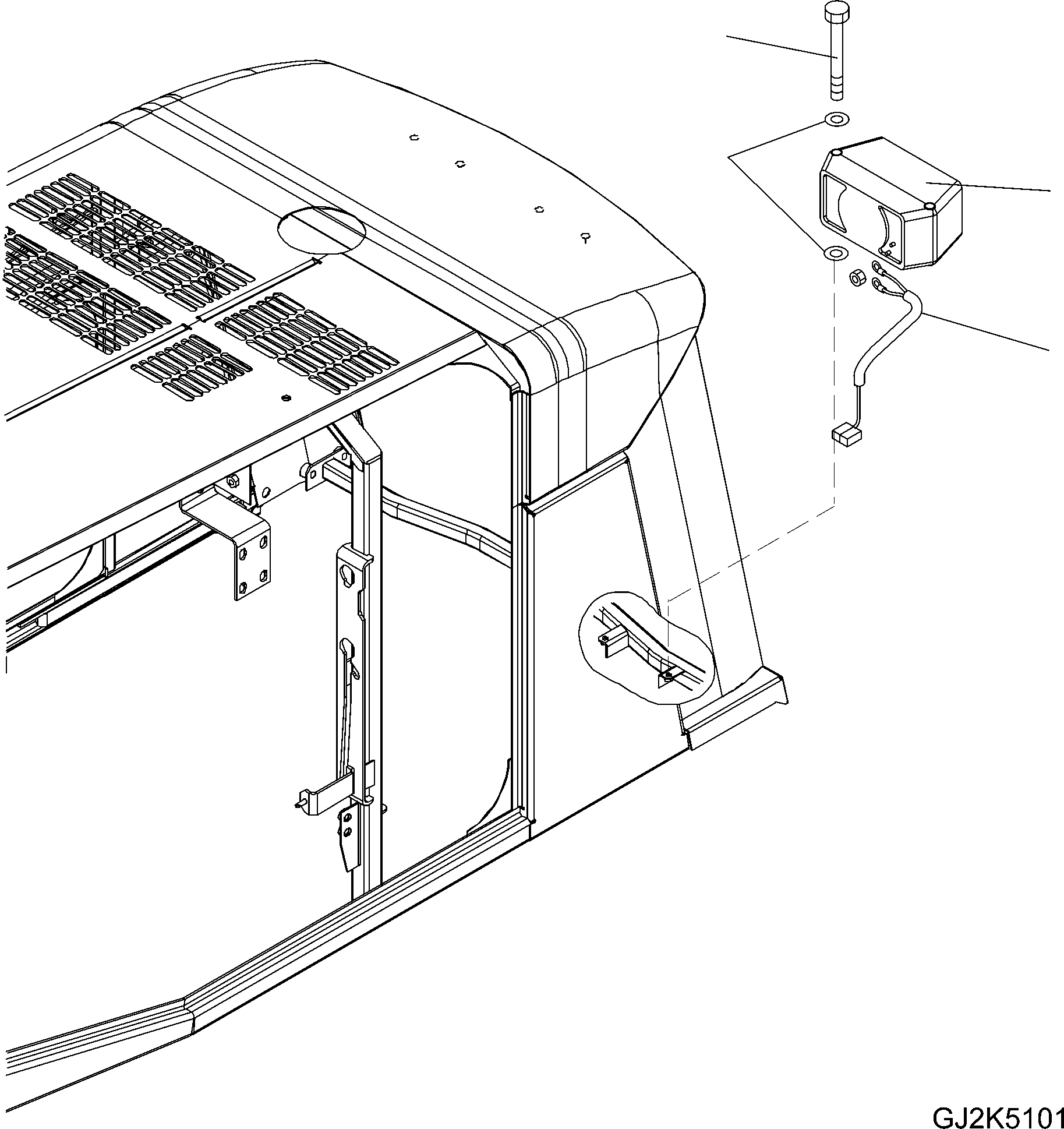 Wheel Loaders Komatsu / WA430-6 S/N H60051 - H60265(wa430_6) / BACK UP ALARM(005020 : E0340-02A0)