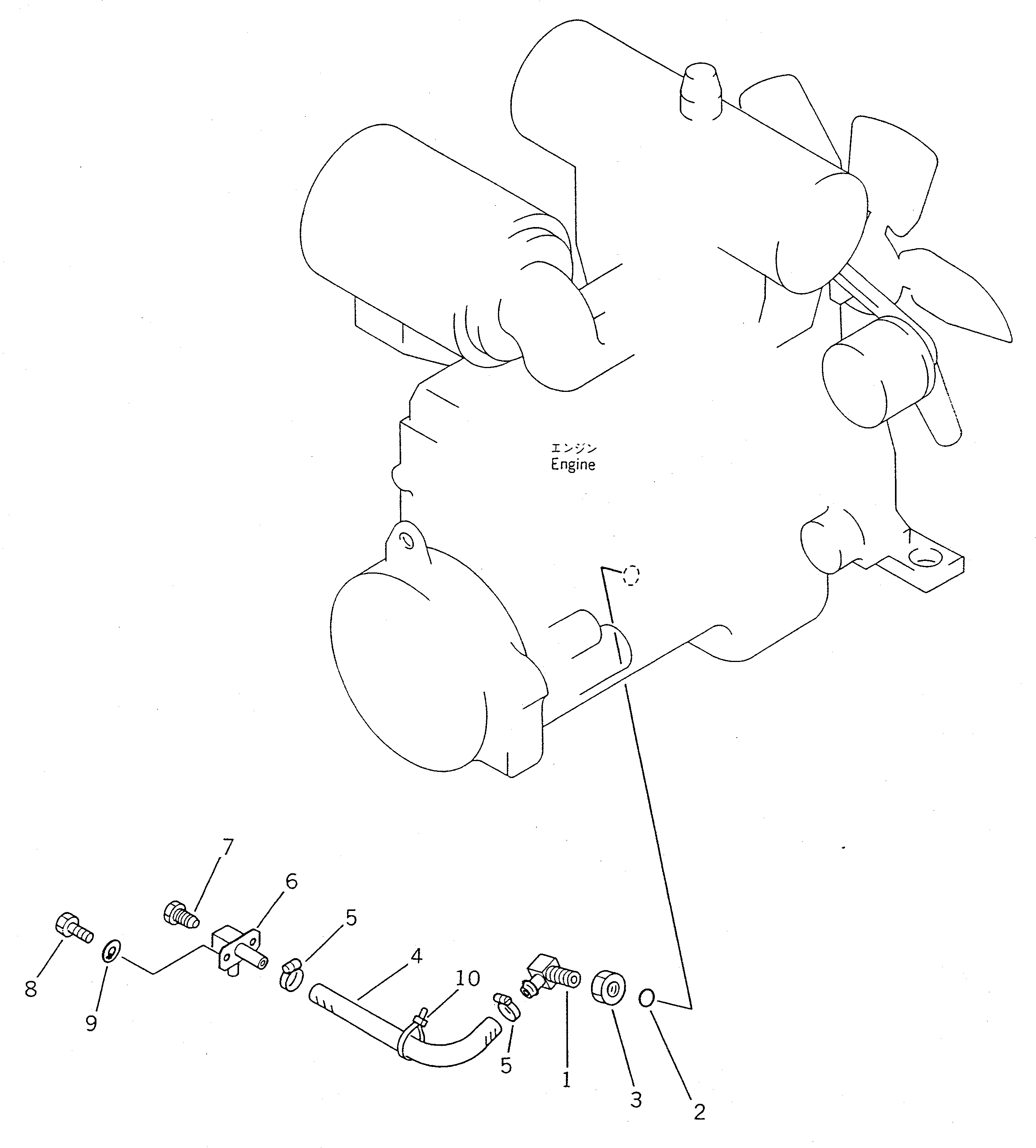 Wheel Loaders Komatsu / WA450-1 S/N 10001-UP (Overseas Version)(wa450-1c) / ENGINE RELATED PARTS(030030 : 1011)