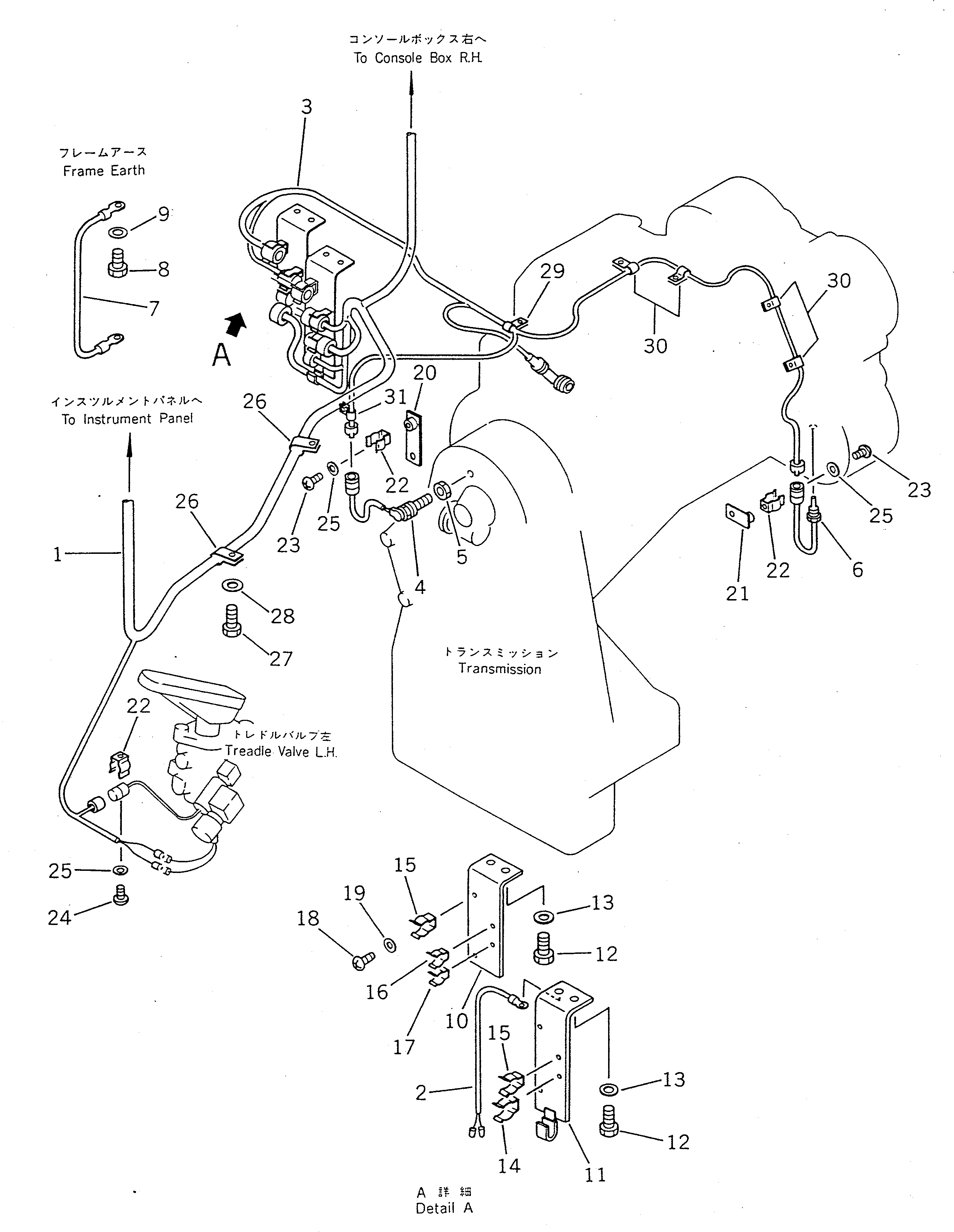 Wheel Loaders Komatsu / WA450-1 S/N 10001-UP (Overseas Version)(wa450-1c) / ELECTRICAL SYSTEM (FLOOR LINE)(#10001-19999)(030310 : 1521)