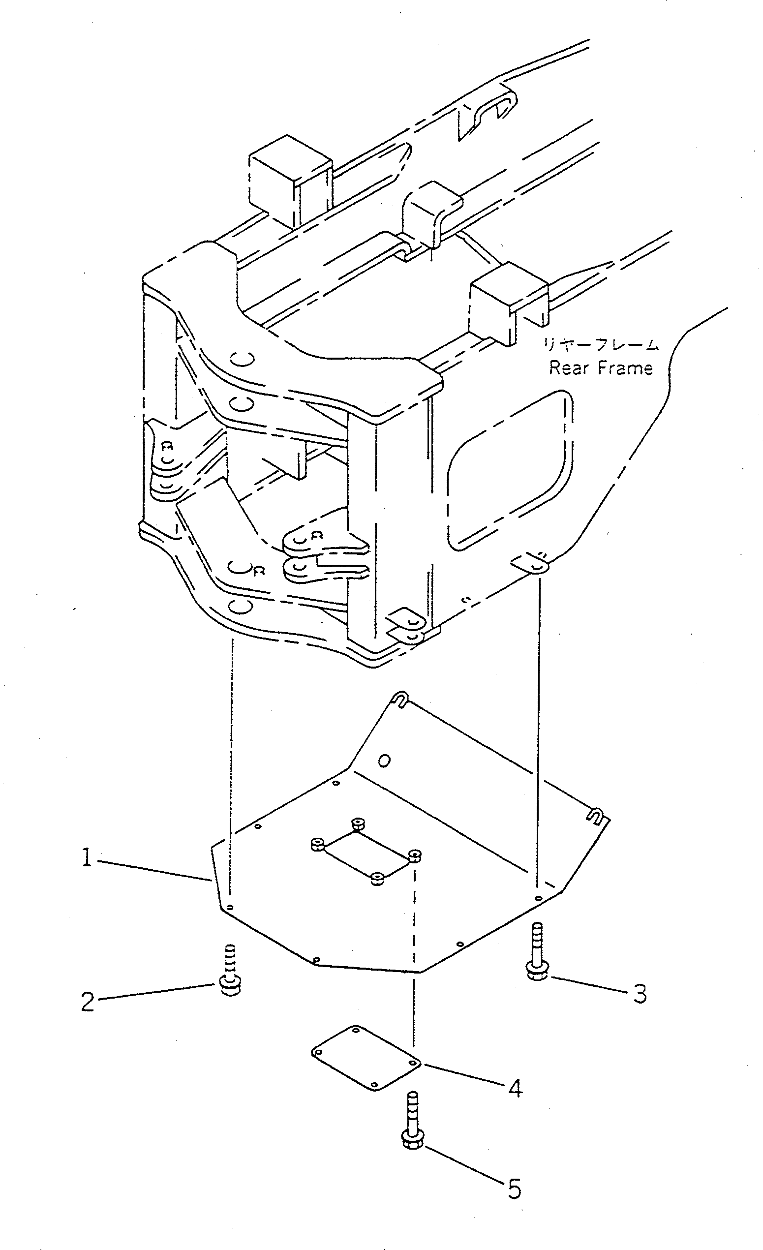 Wheel Loaders Komatsu / WA450-1 S/N 10001-UP (Overseas Version)(wa450-1c) / UNDER GUARD(#20001-)(150080 : 5031A)