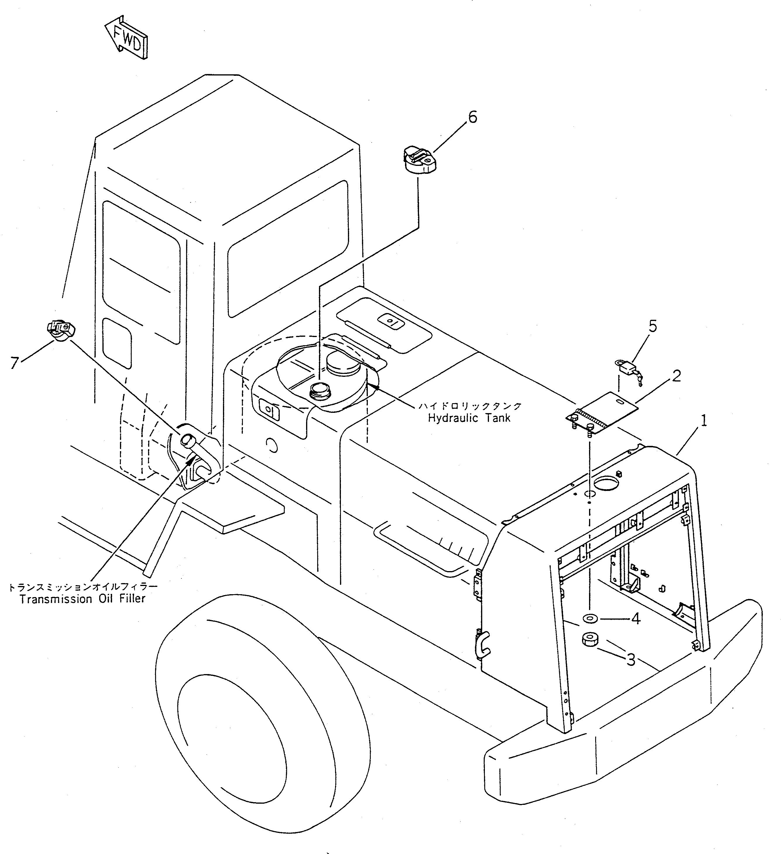 Wheel Loaders Komatsu / WA450-1 S/N 10001-UP (Overseas Version)(wa450-1c) / VANDALISM PROTECTION(#10001-19999)(150380 : 5291)