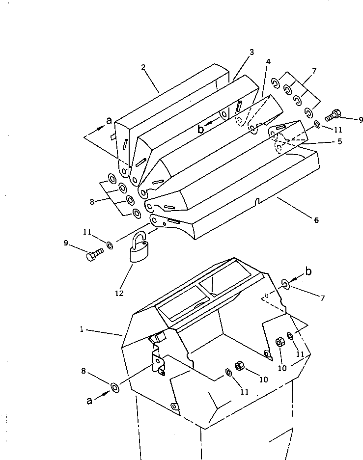 Wheel Loaders Komatsu / WA450-1 S/N 10001-UP (Overseas Version)(wa450-1c) / INSTRUMENT PANEL COVER(#10001-19999)(150400 : 5295)