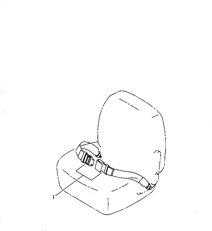 Wheel Loaders Komatsu / WA450-1 S/N 10001-UP (Overseas Version)(wa450-1c) / SEAT BELT (FOR RIGID TYPE)(150440 : 5315)
